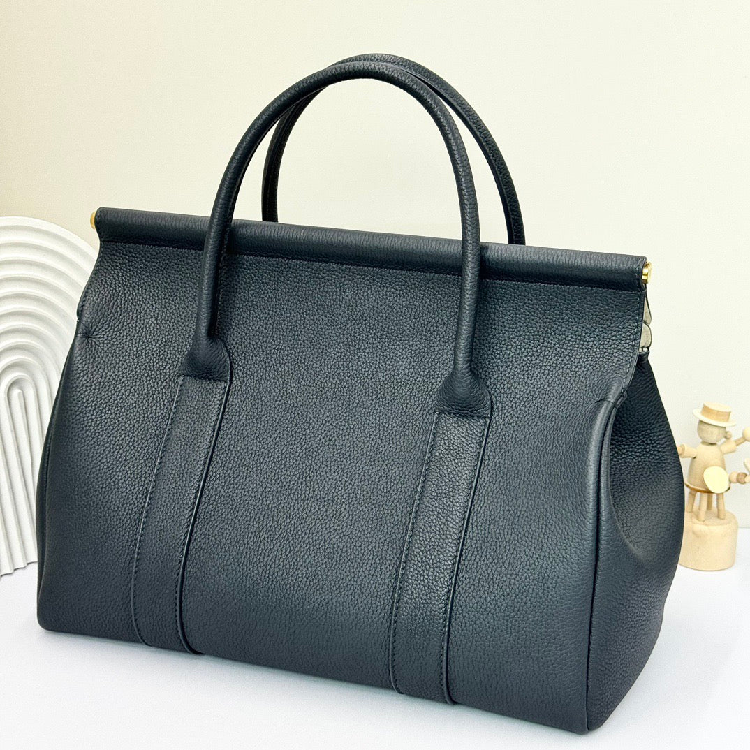 Black and Off-white Bag