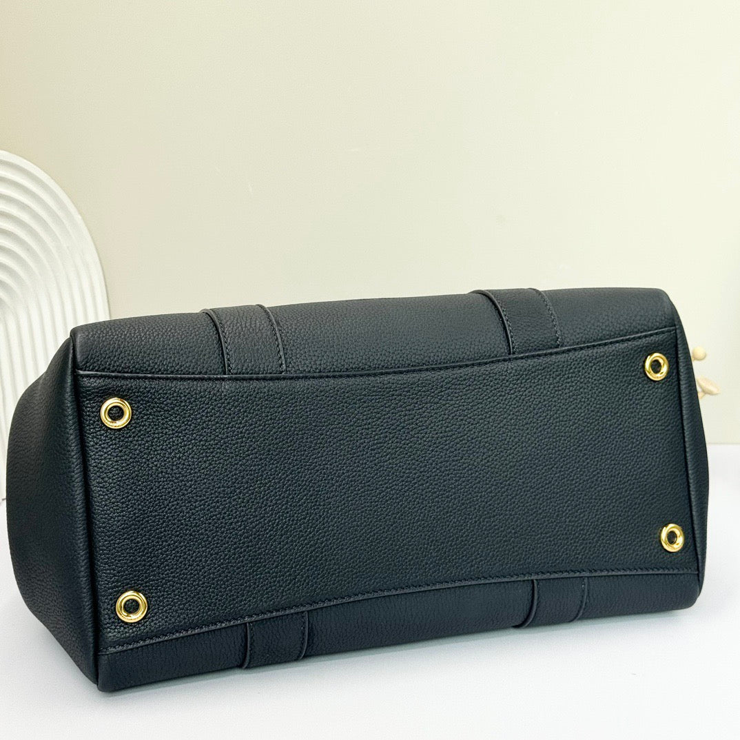 Black and Off-white Bag