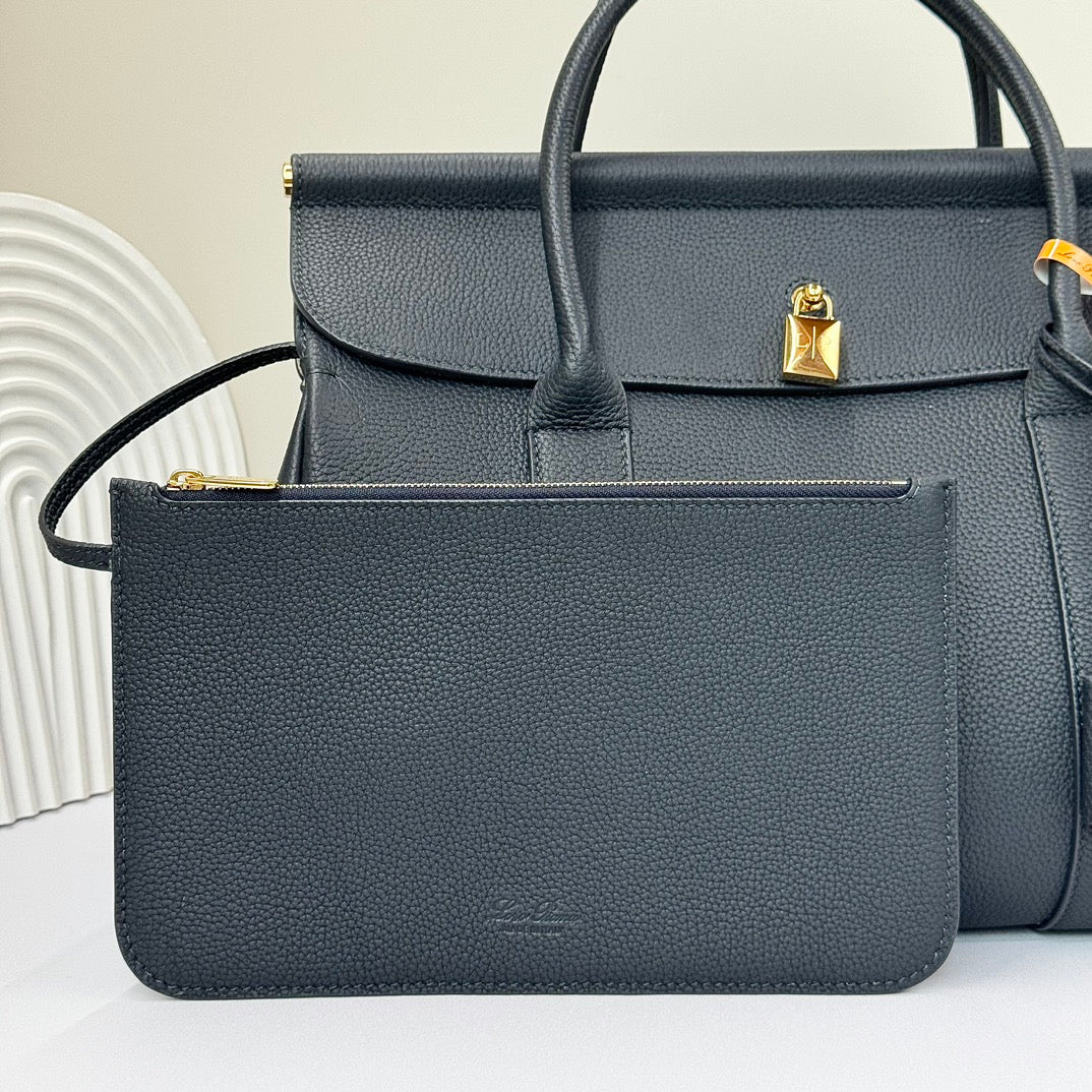 Black and Off-white Bag