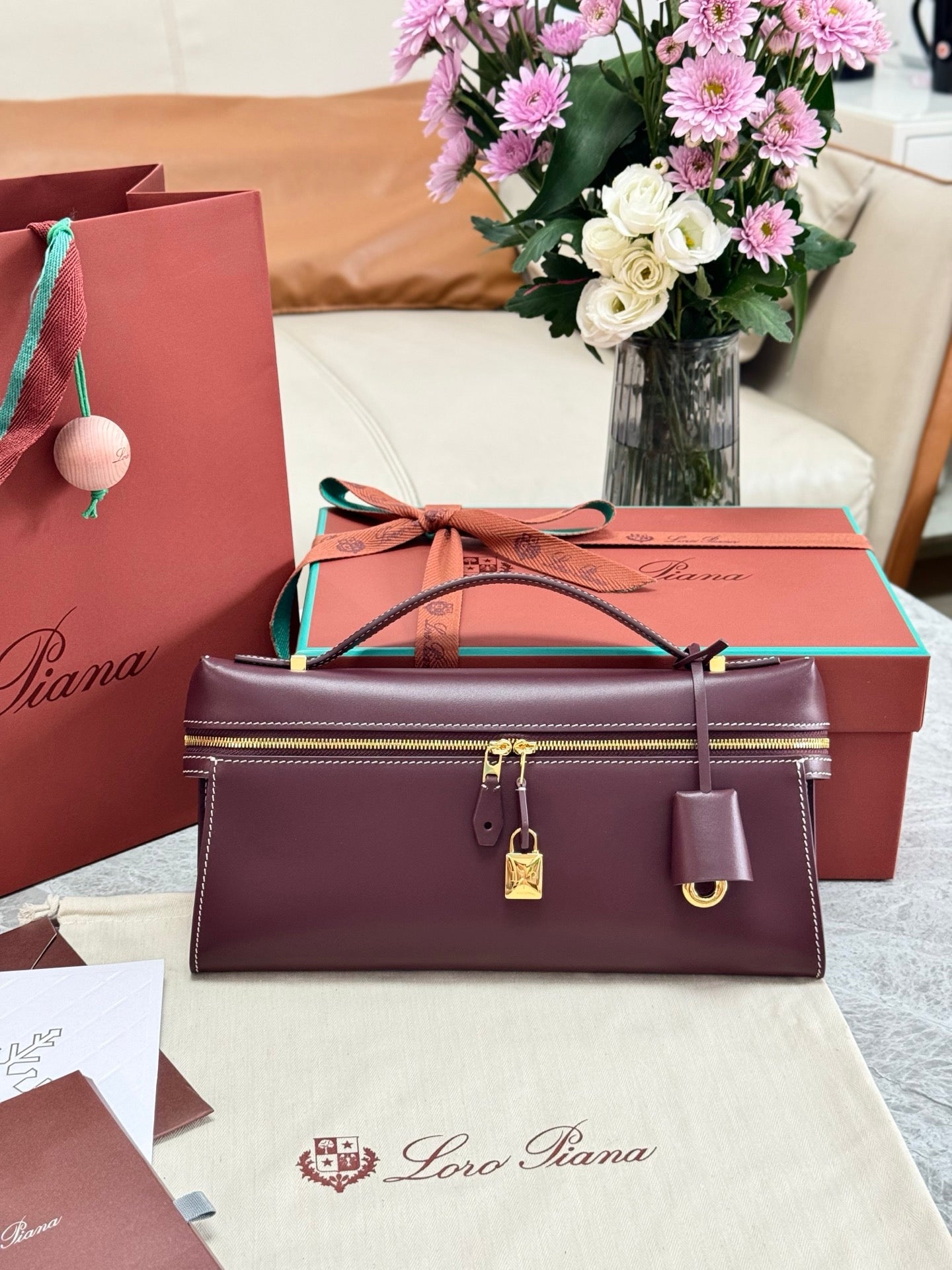 Red brown Bag