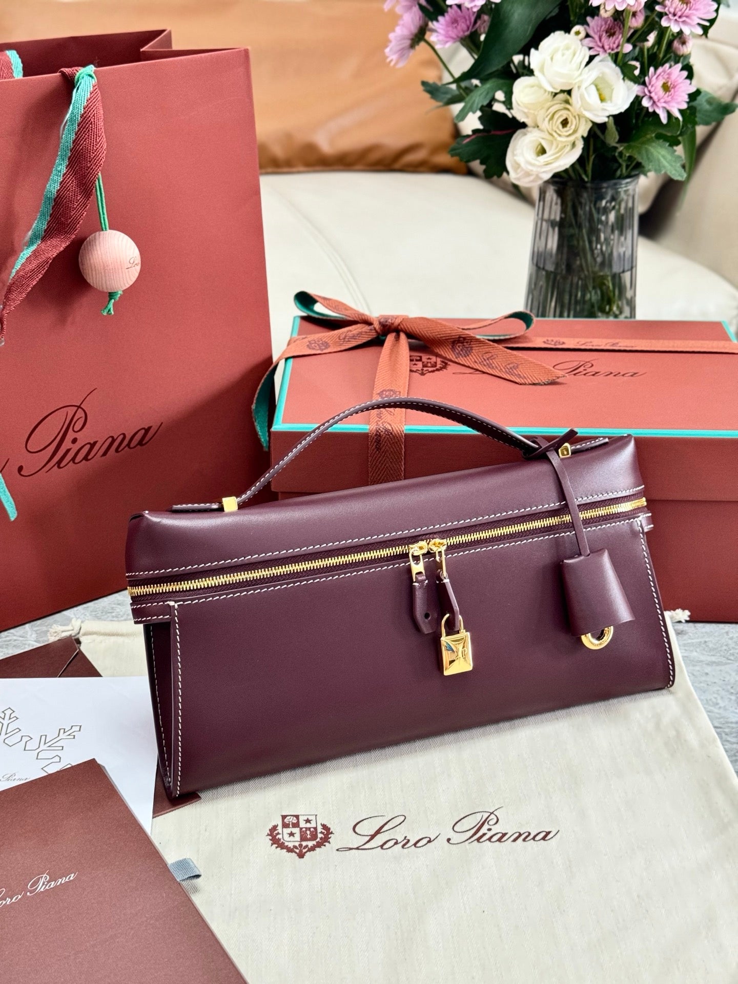 Red brown Bag