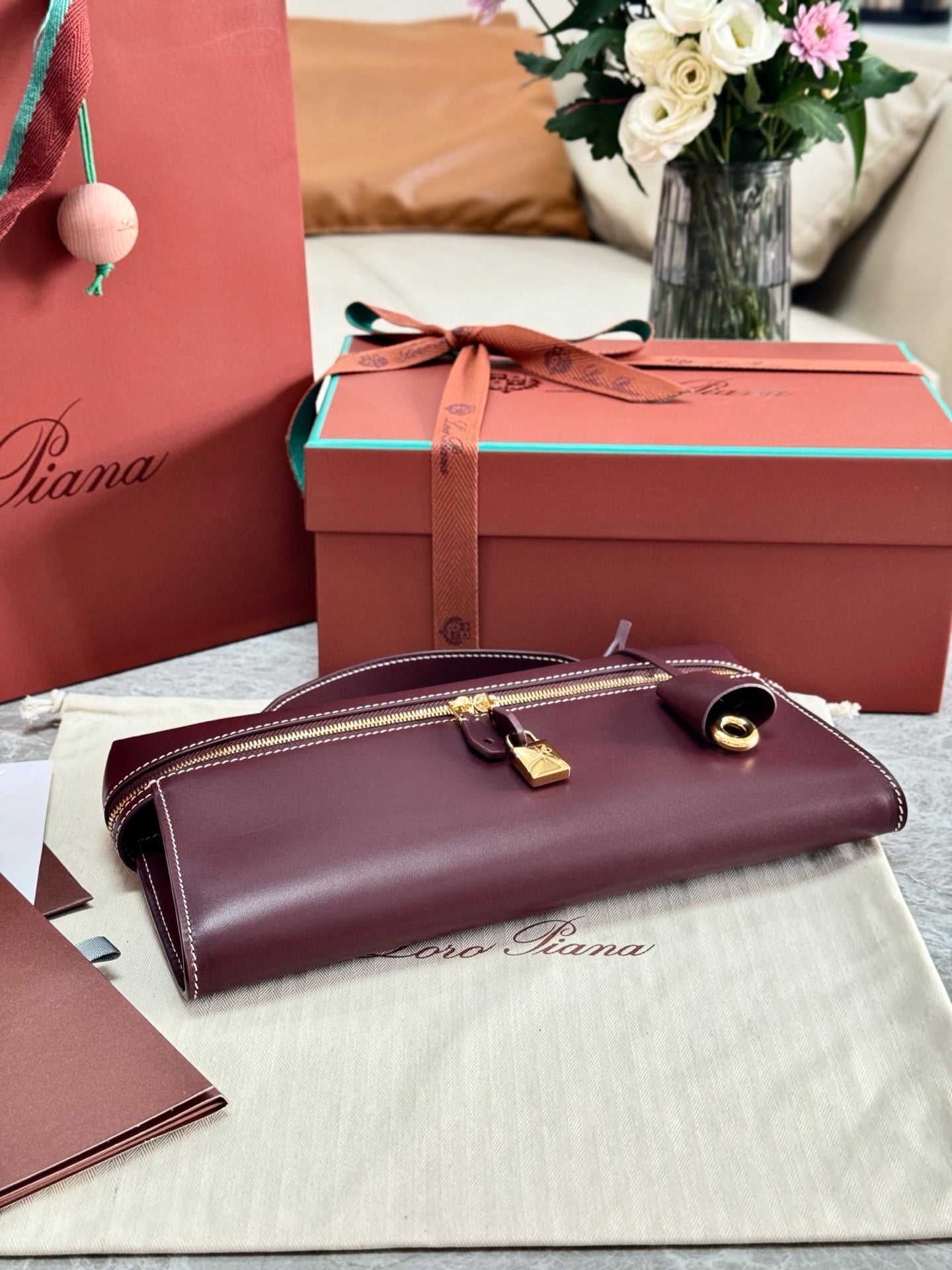 Red brown Bag