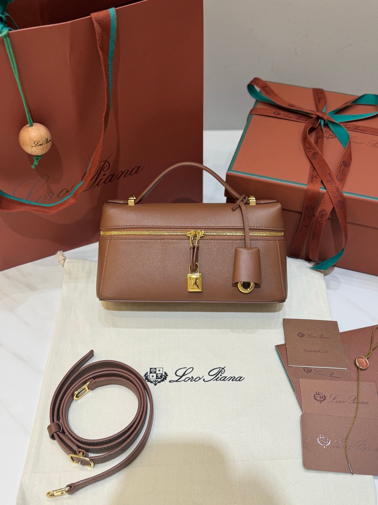 Brown and Black Bag