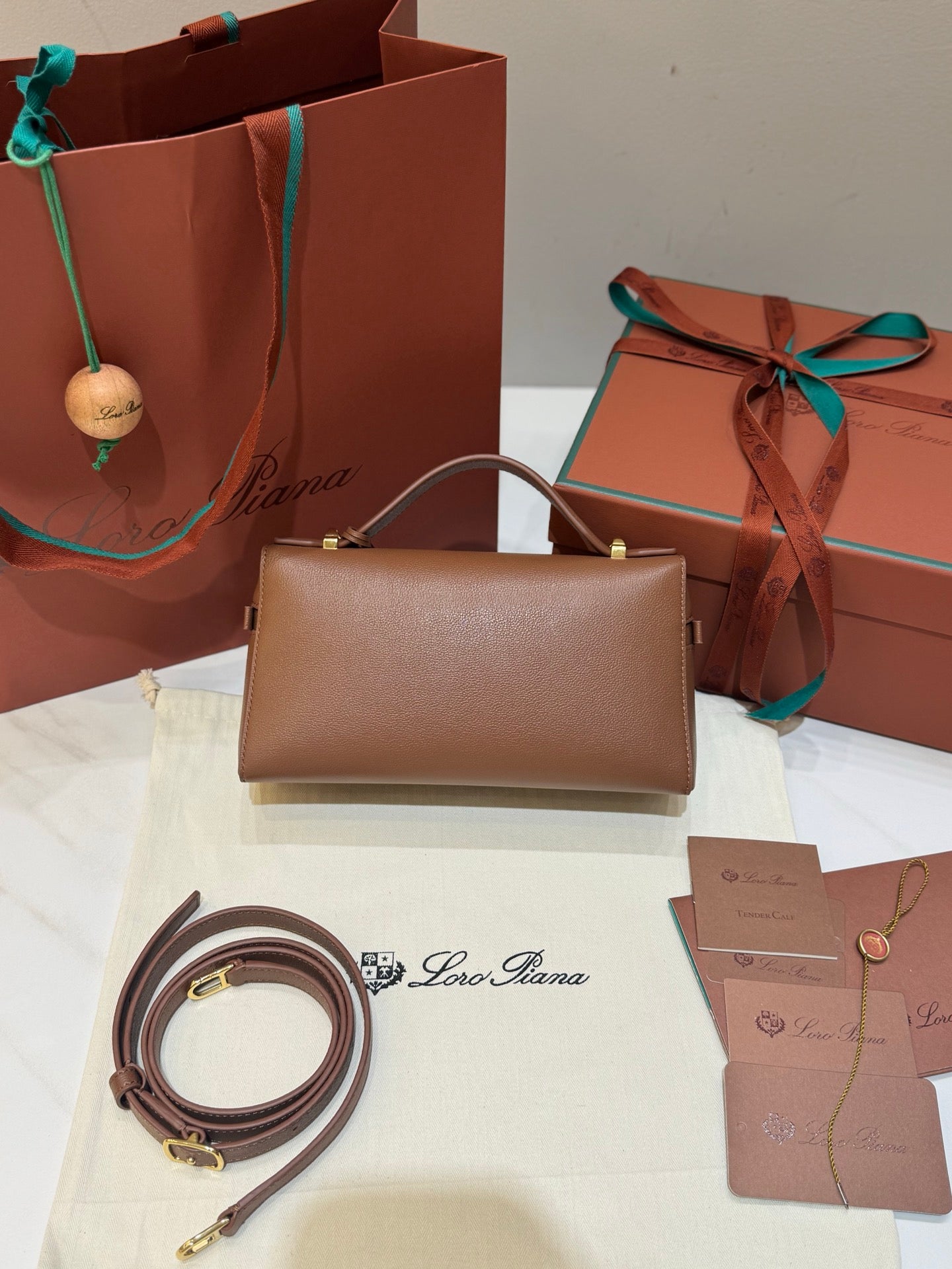 Brown and Black Bag