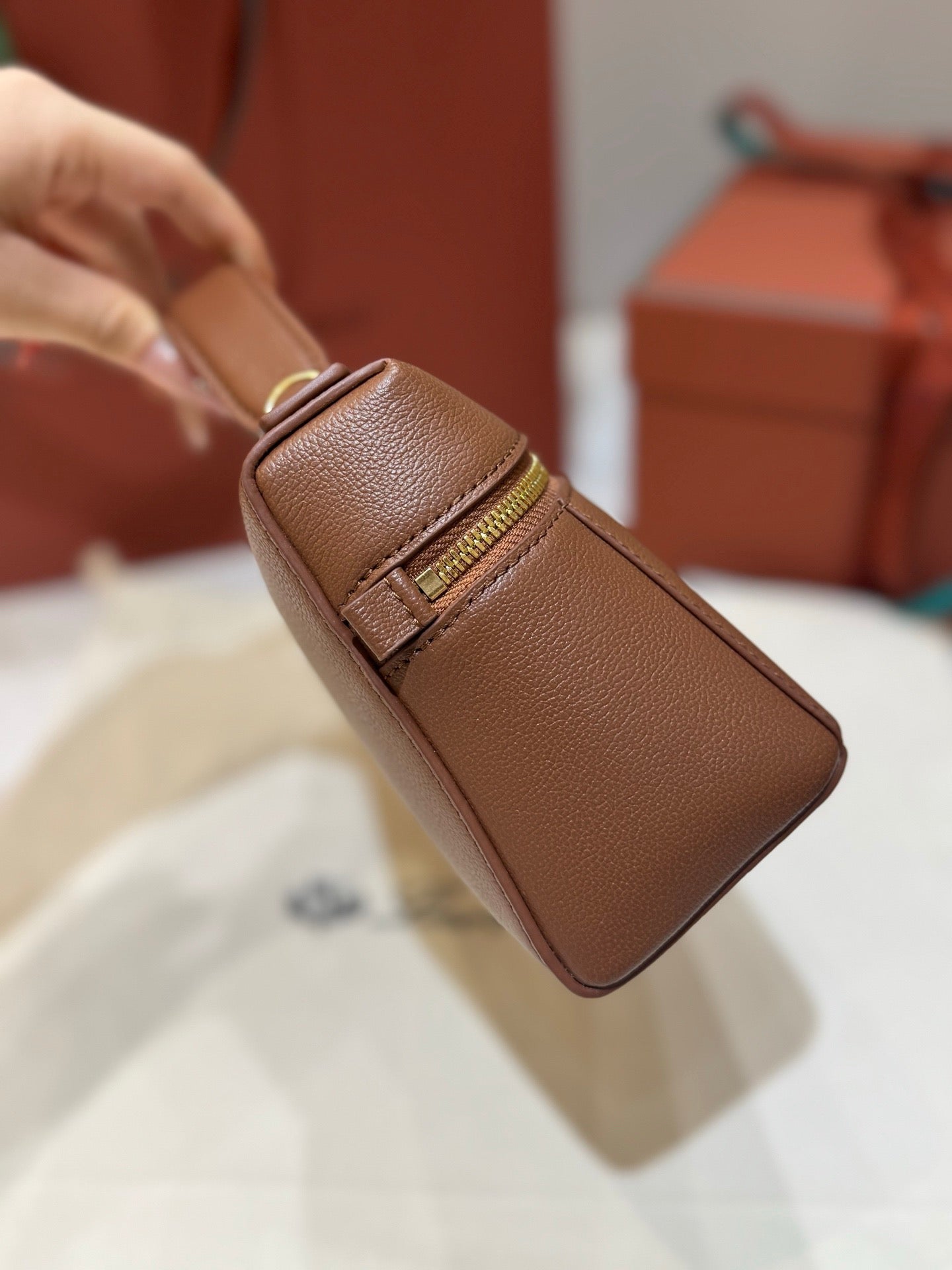 Brown and Black Bag