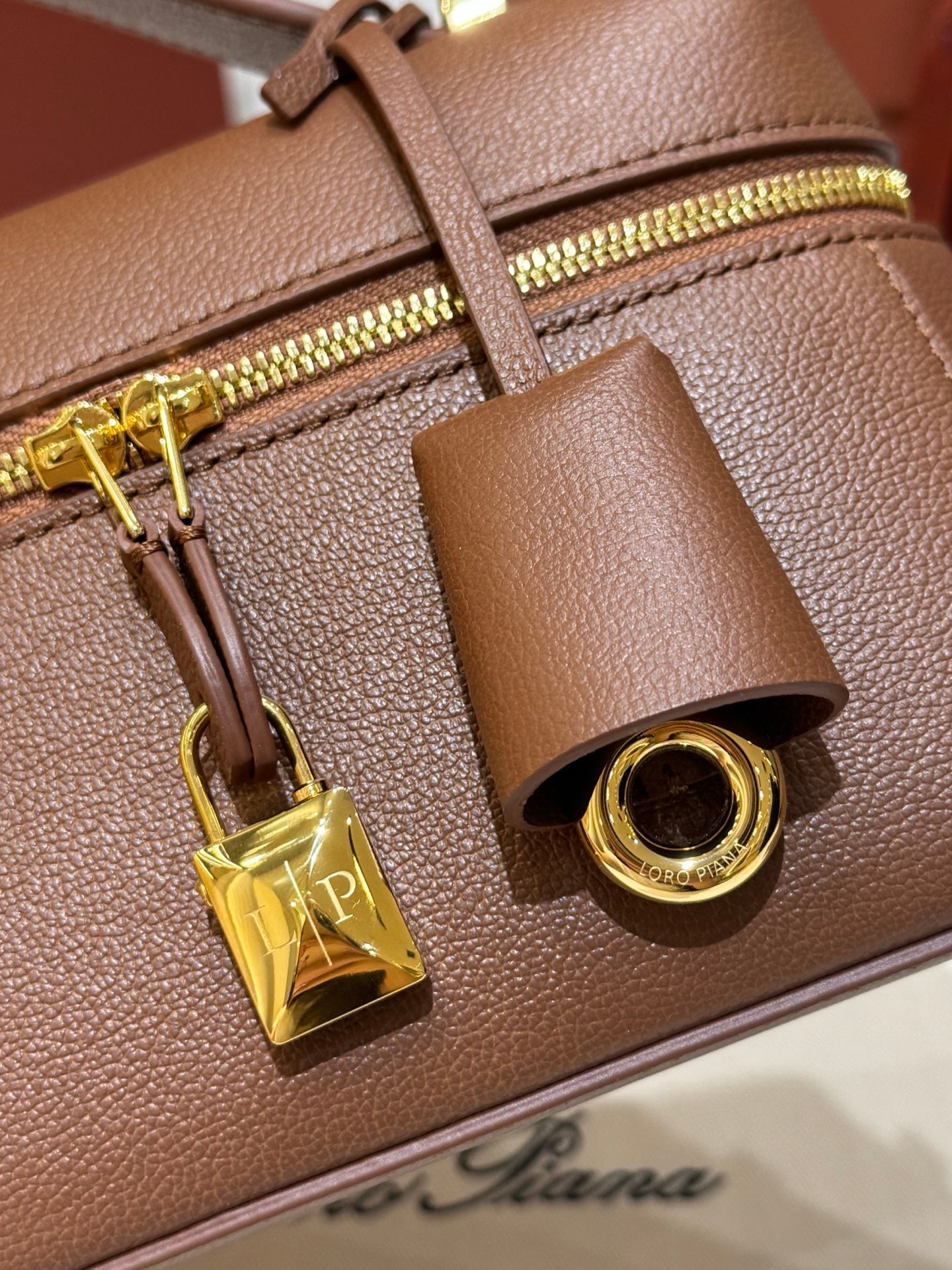 Brown and Black Bag