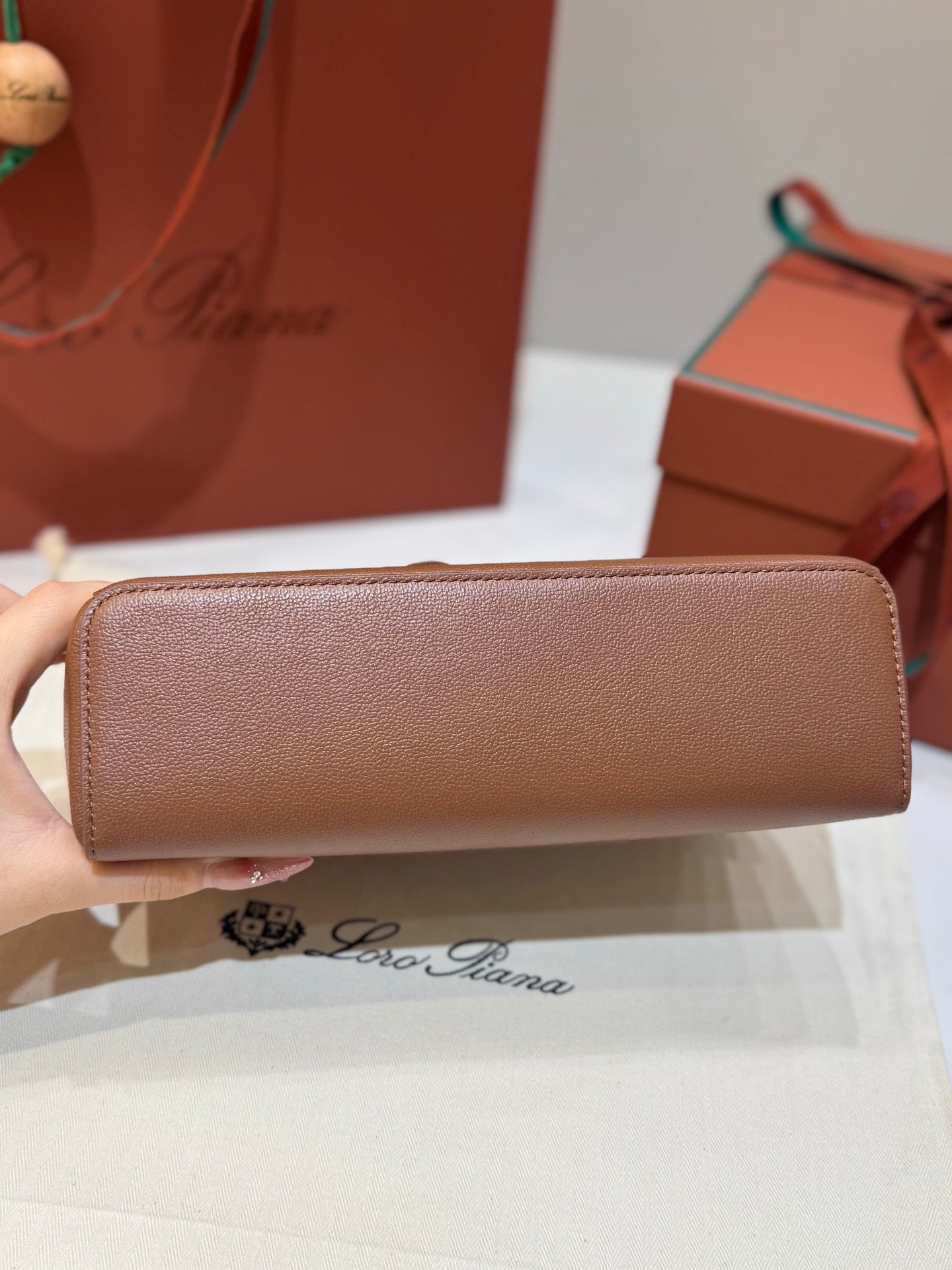 Brown and Black Bag