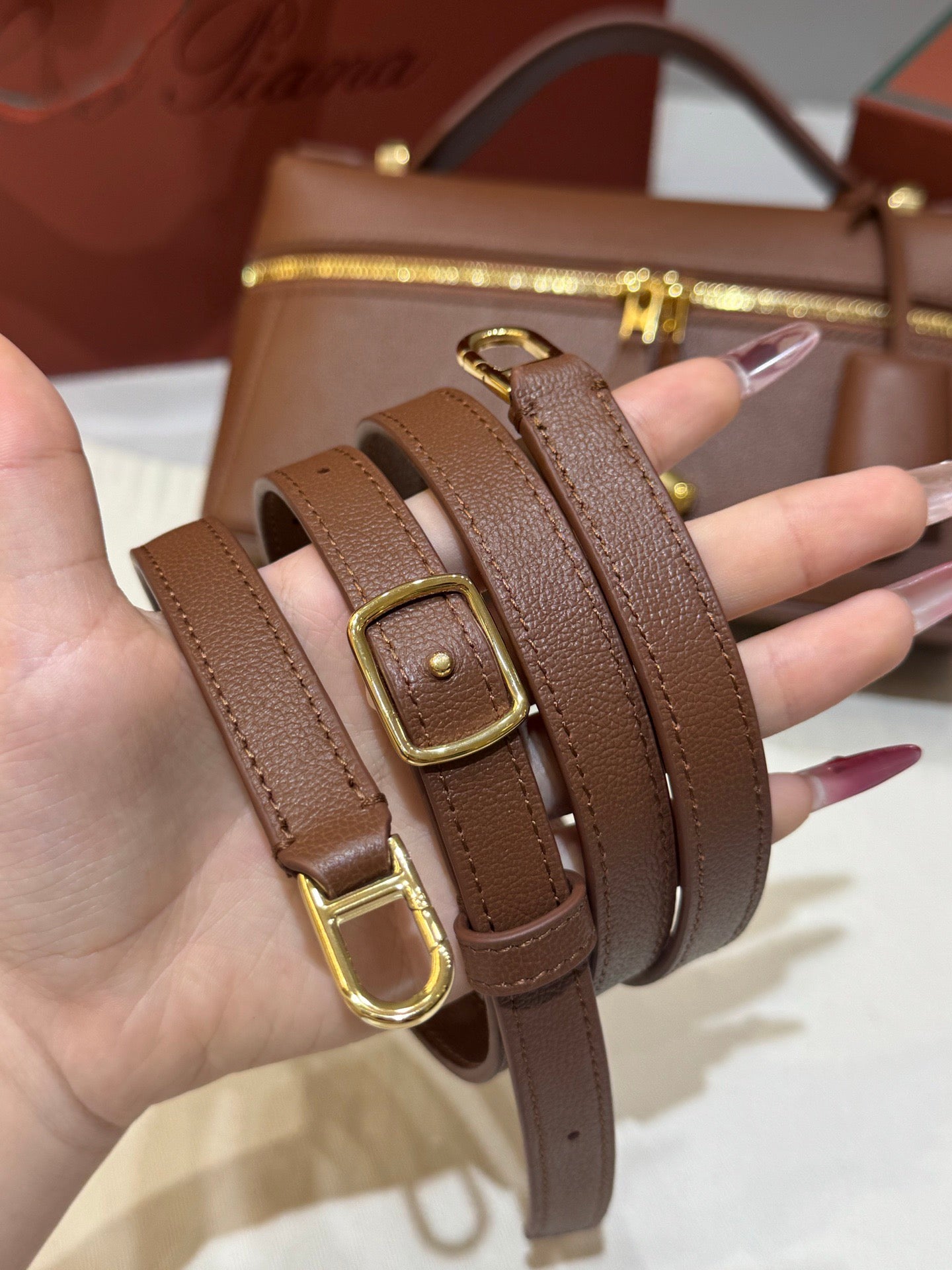 Brown and Black Bag
