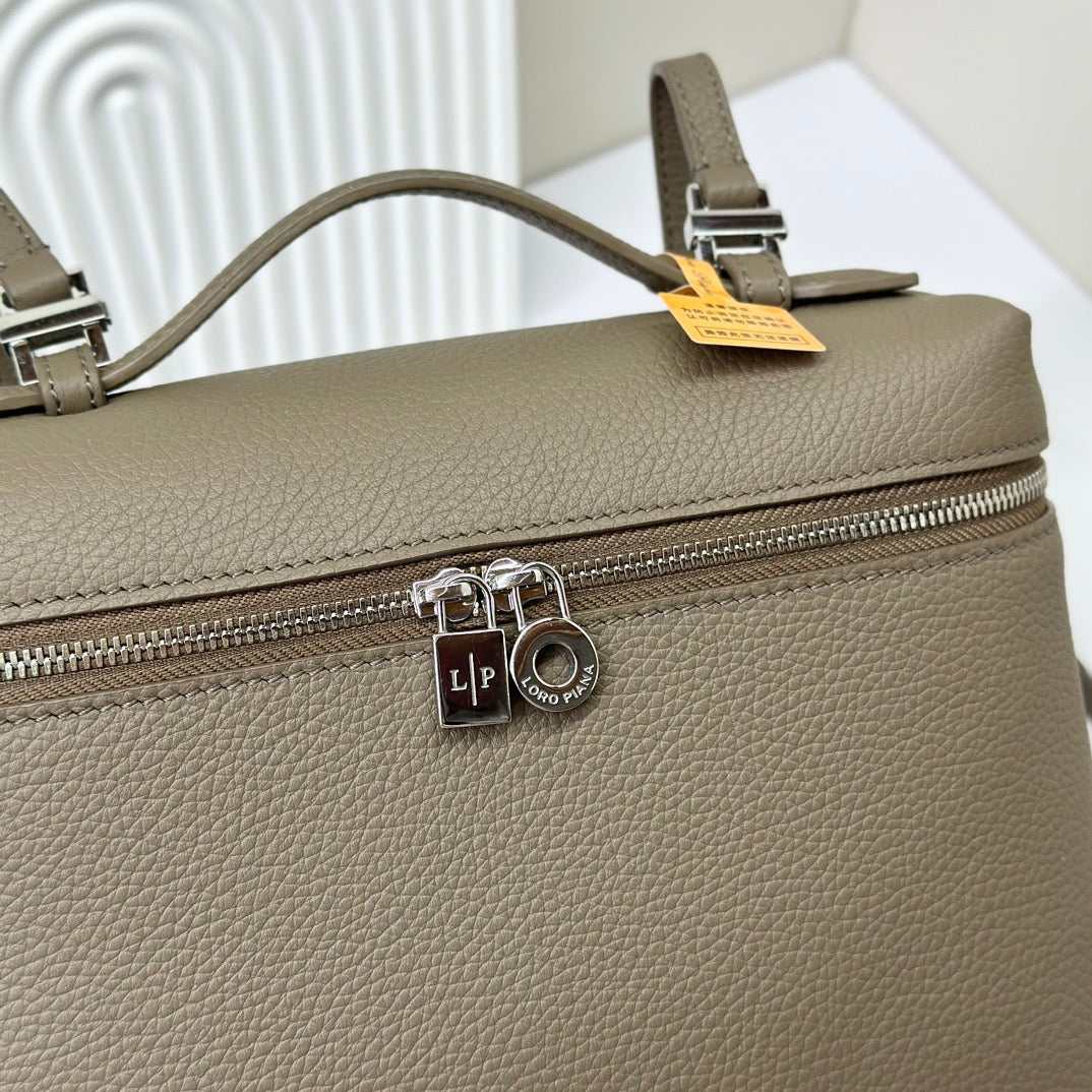 Taupe, Red and Light pink Bag