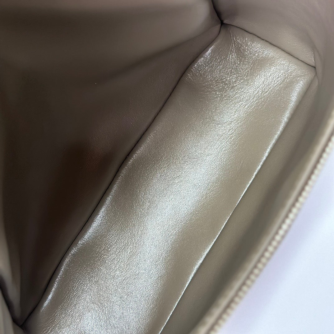 Taupe, Red and Light pink Bag