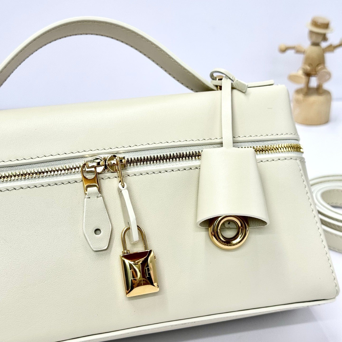 Cream, Beige and Black Bag