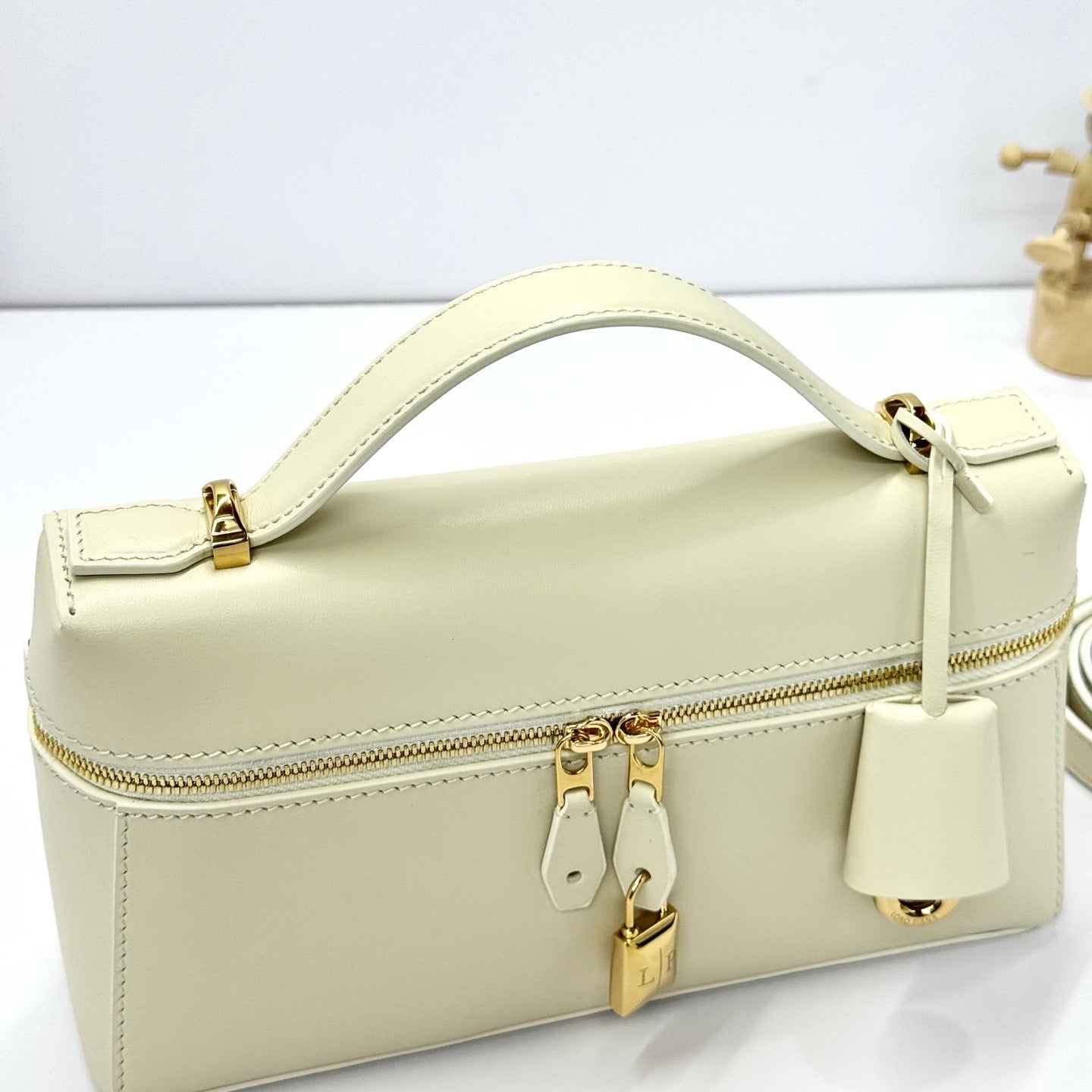 Cream, Beige and Black Bag