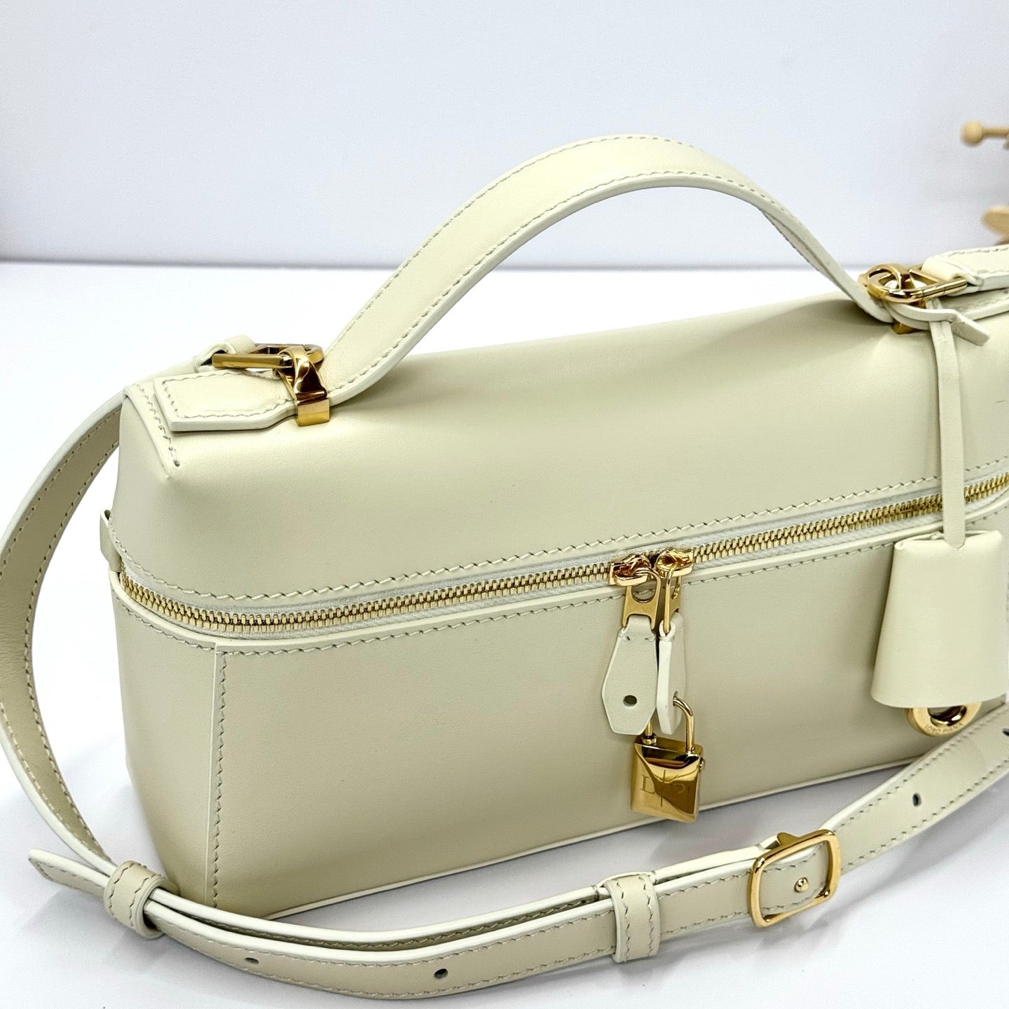 Cream, Beige and Black Bag