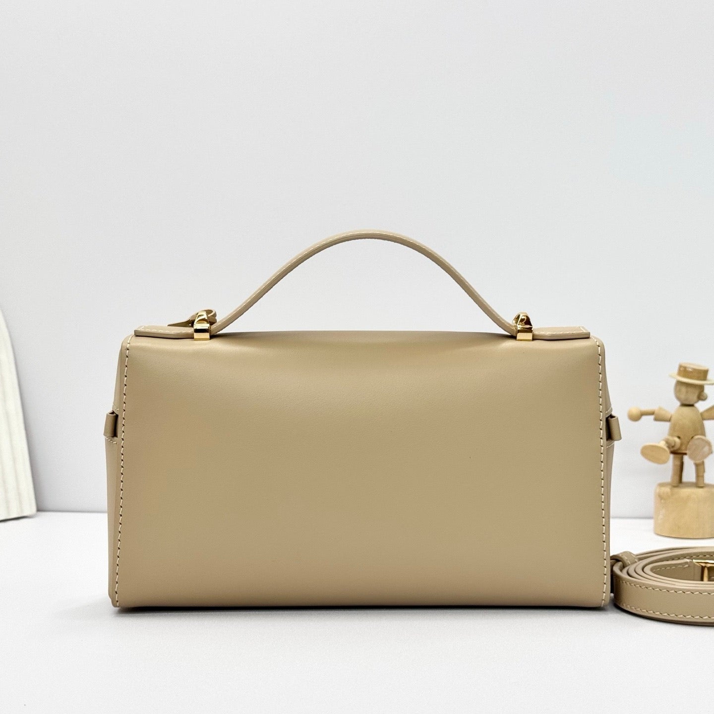 Cream, Beige and Black Bag