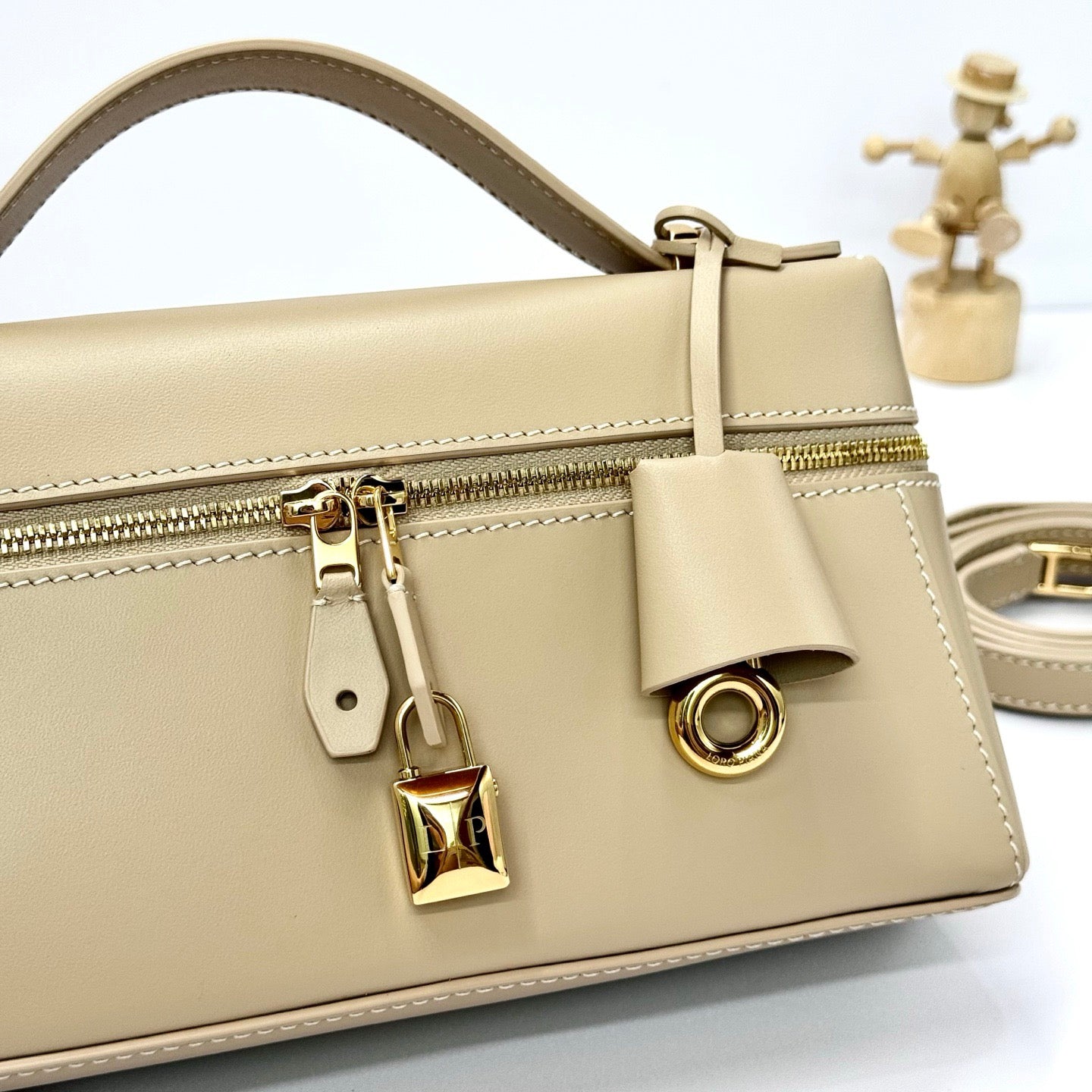 Cream, Beige and Black Bag