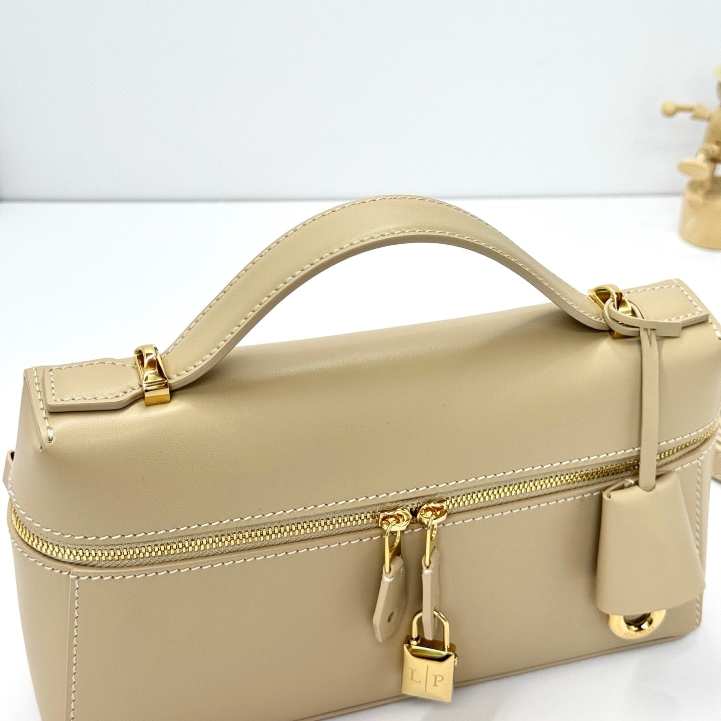 Cream, Beige and Black Bag