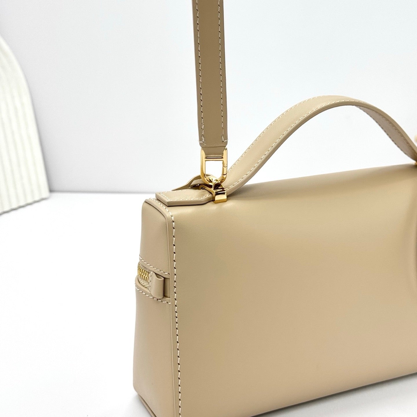 Cream, Beige and Black Bag