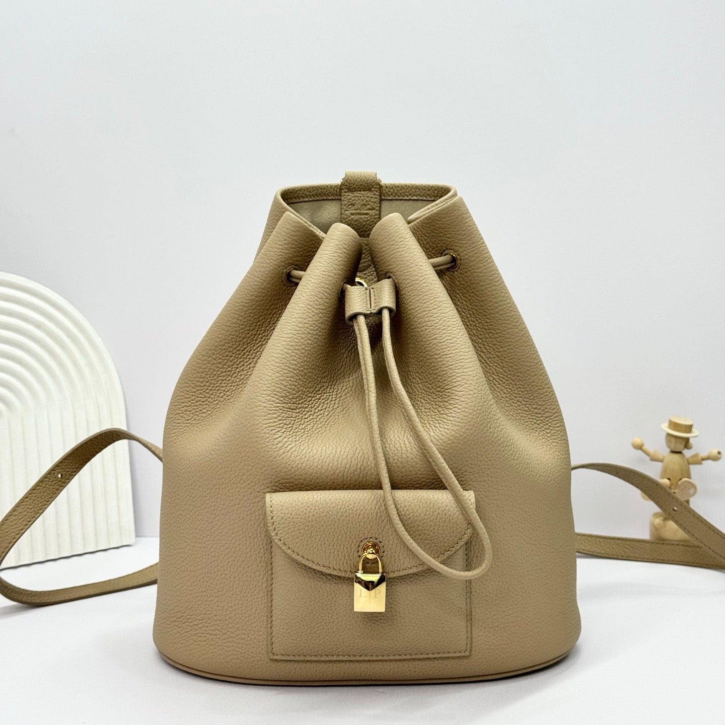 Beige, Black and Brown Bag