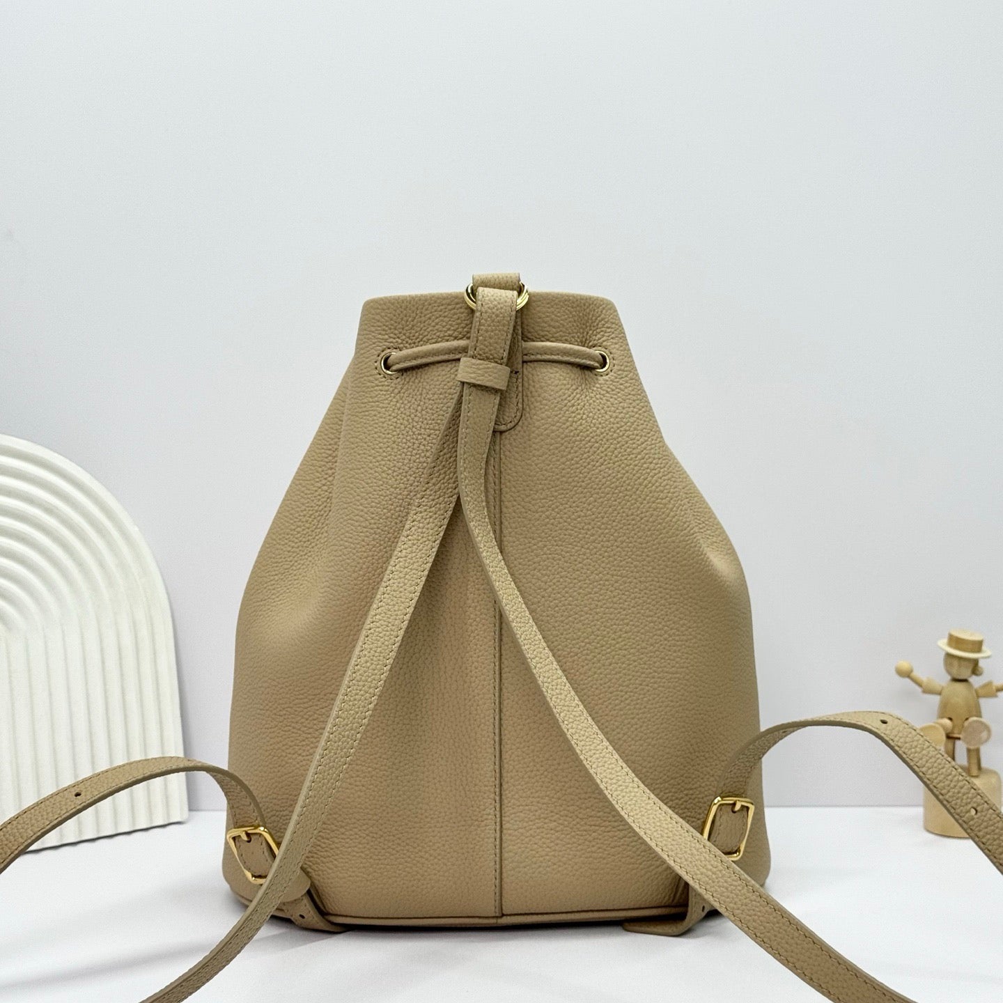 Beige, Black and Brown Bag