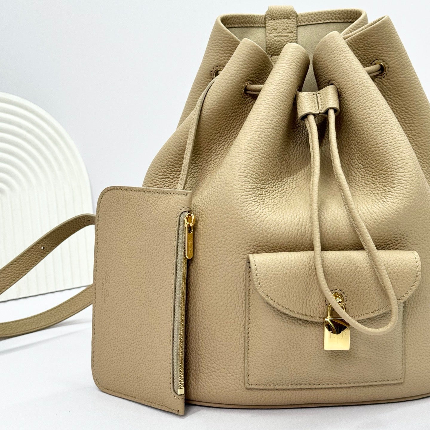 Beige, Black and Brown Bag