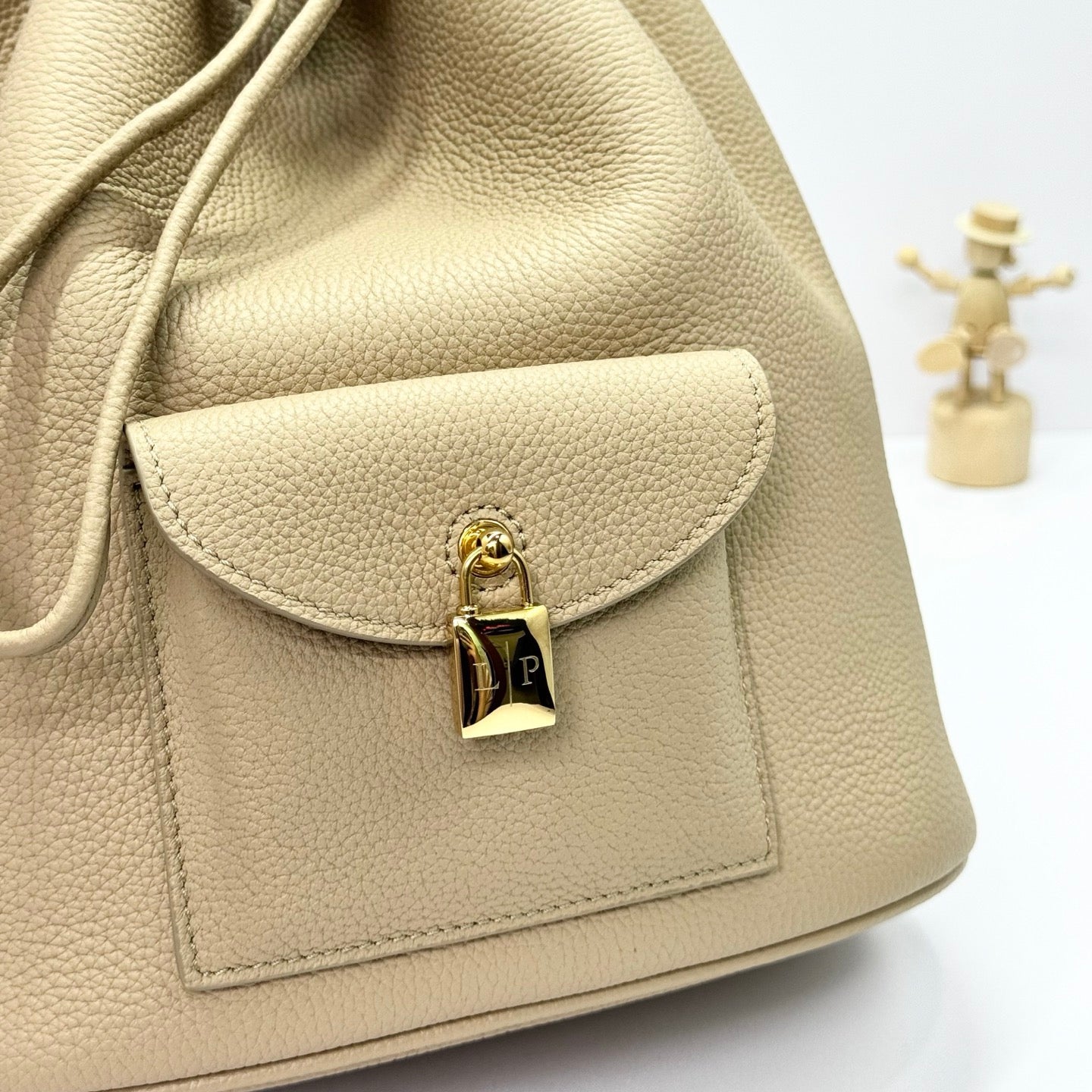 Beige, Black and Brown Bag