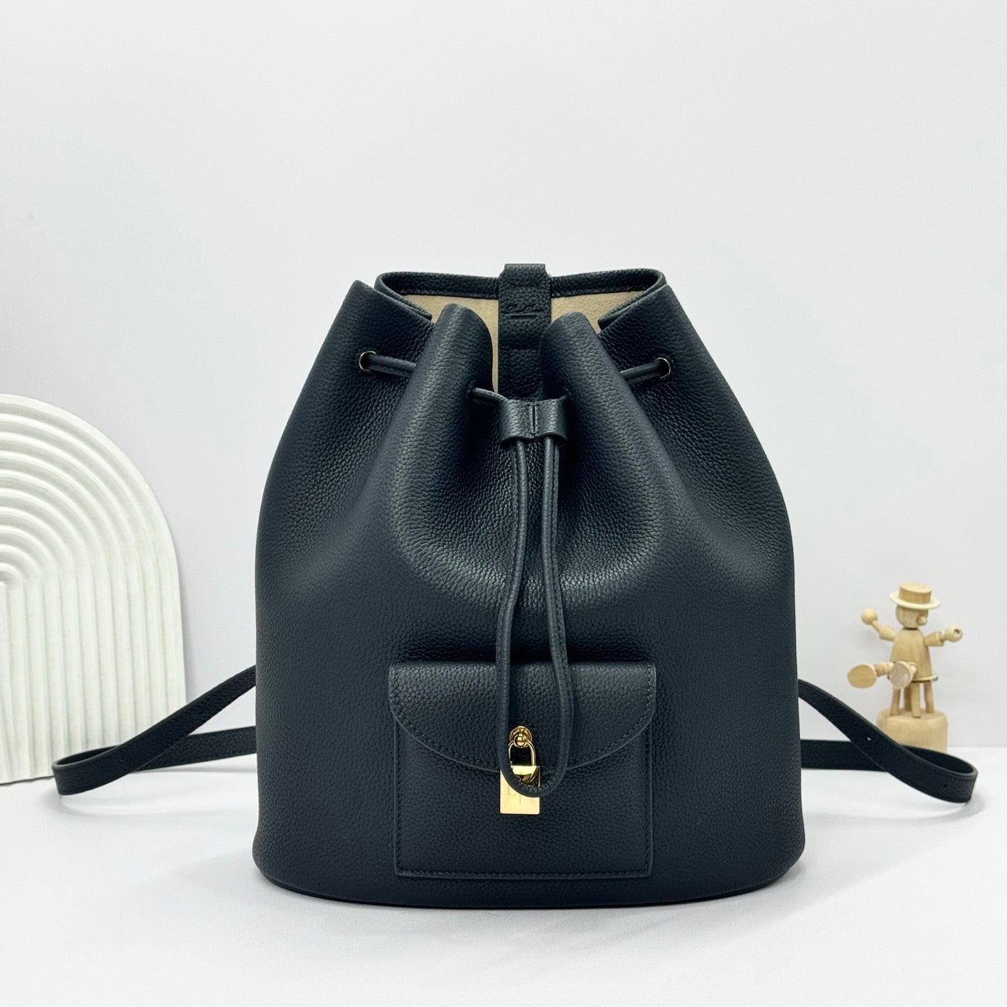 Beige, Black and Brown Bag