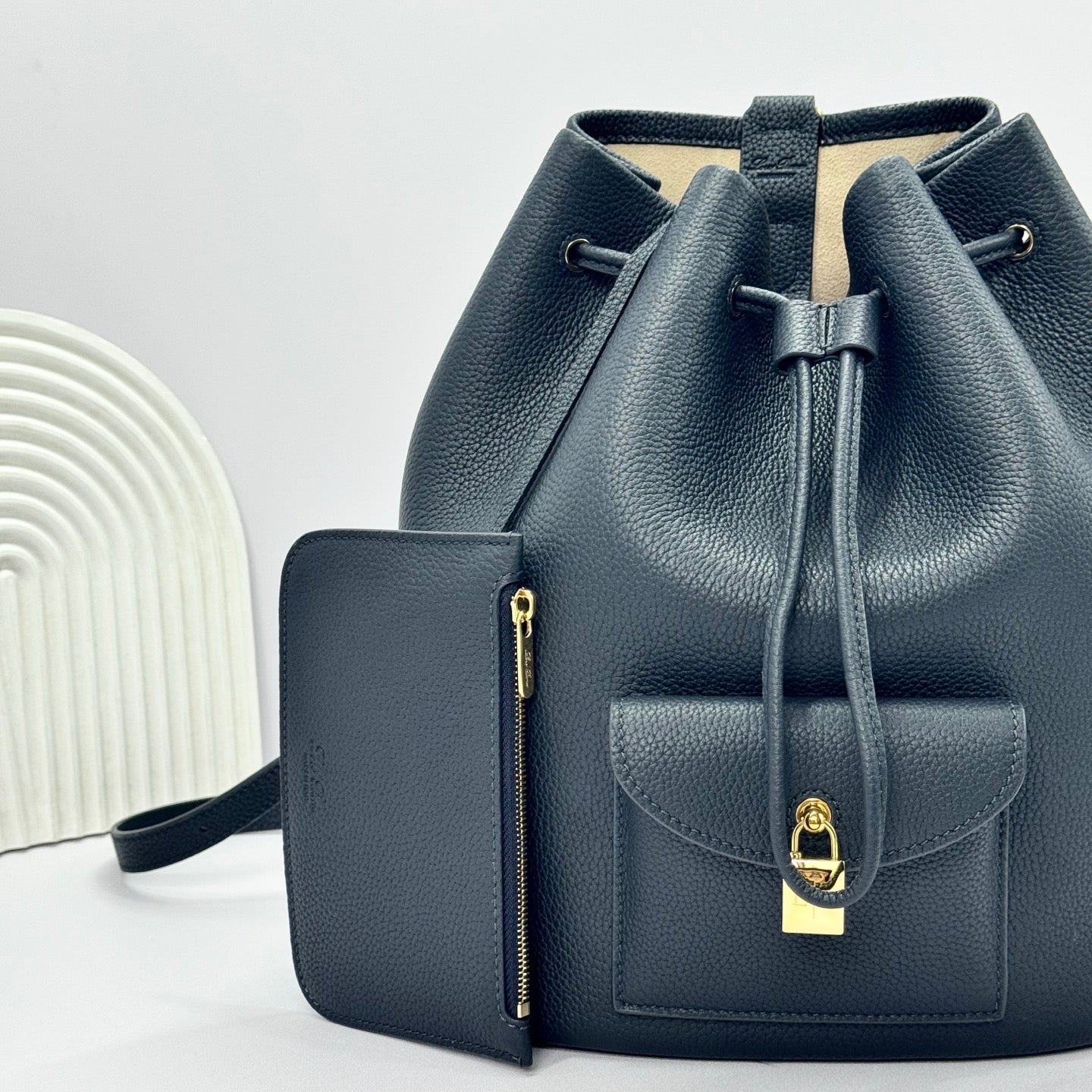 Beige, Black and Brown Bag