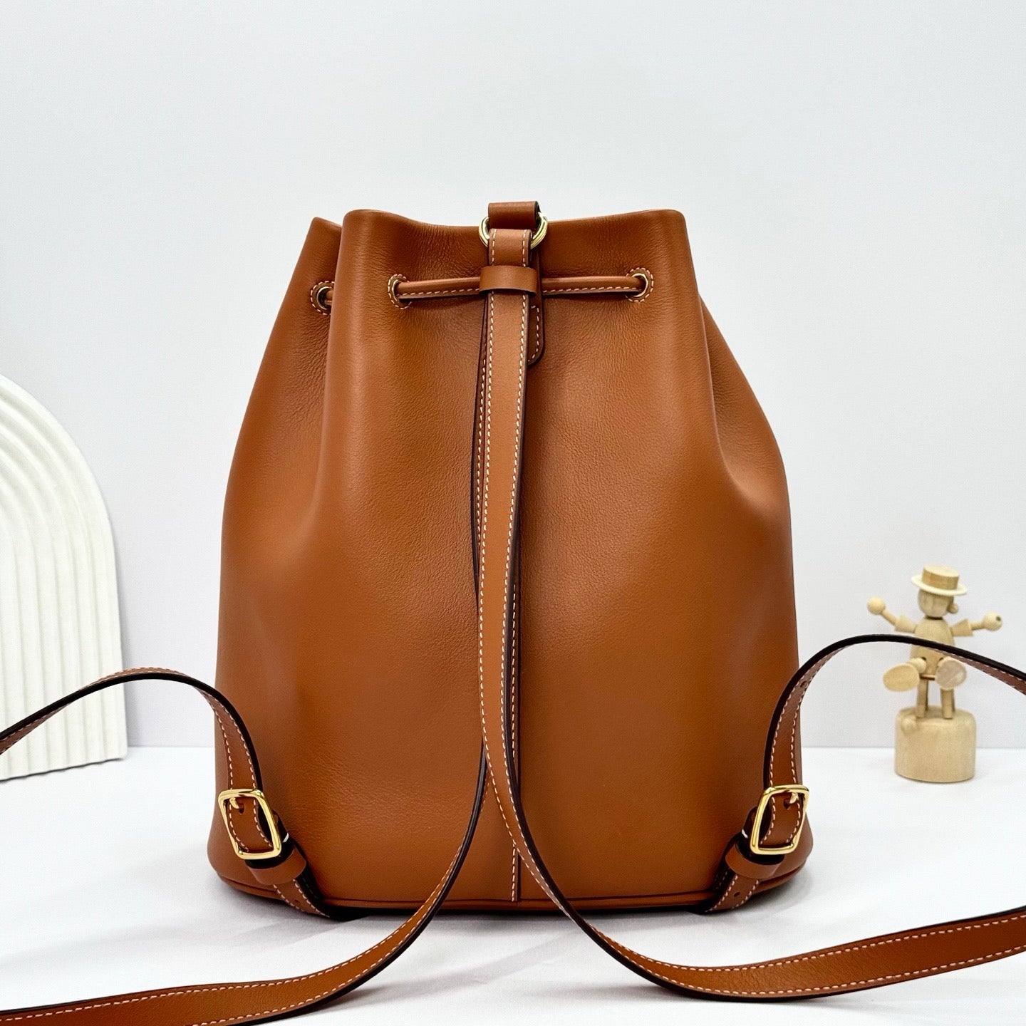 Beige, Black and Brown Bag