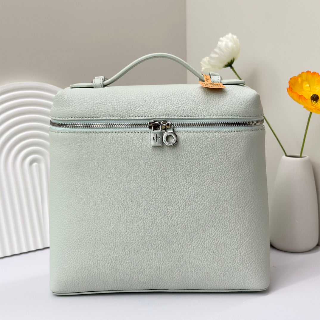 Off-white, Light sky blue and Blue Bag