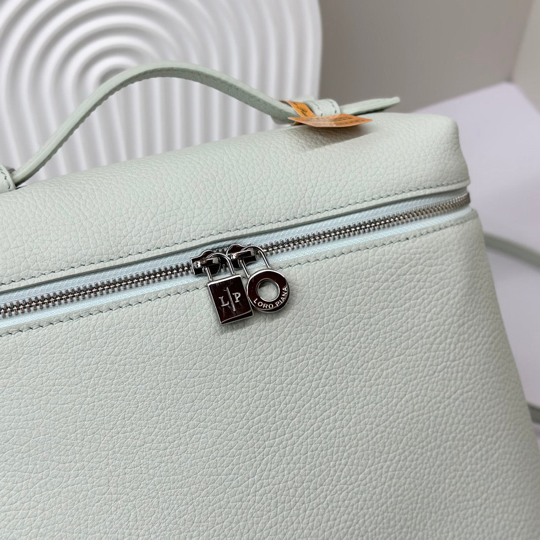 Off-white, Light sky blue and Blue Bag