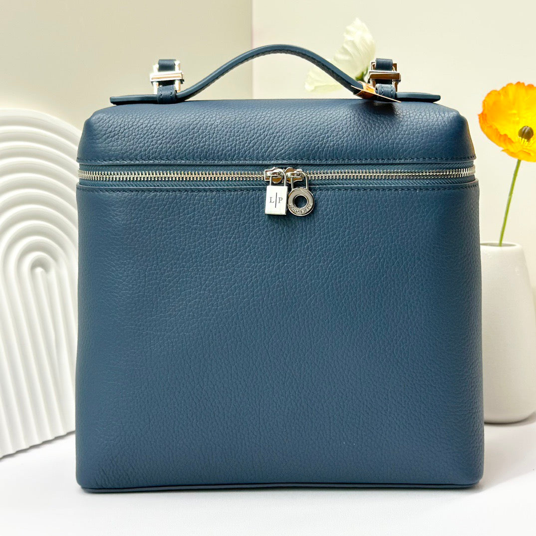 Off-white, Light sky blue and Blue Bag