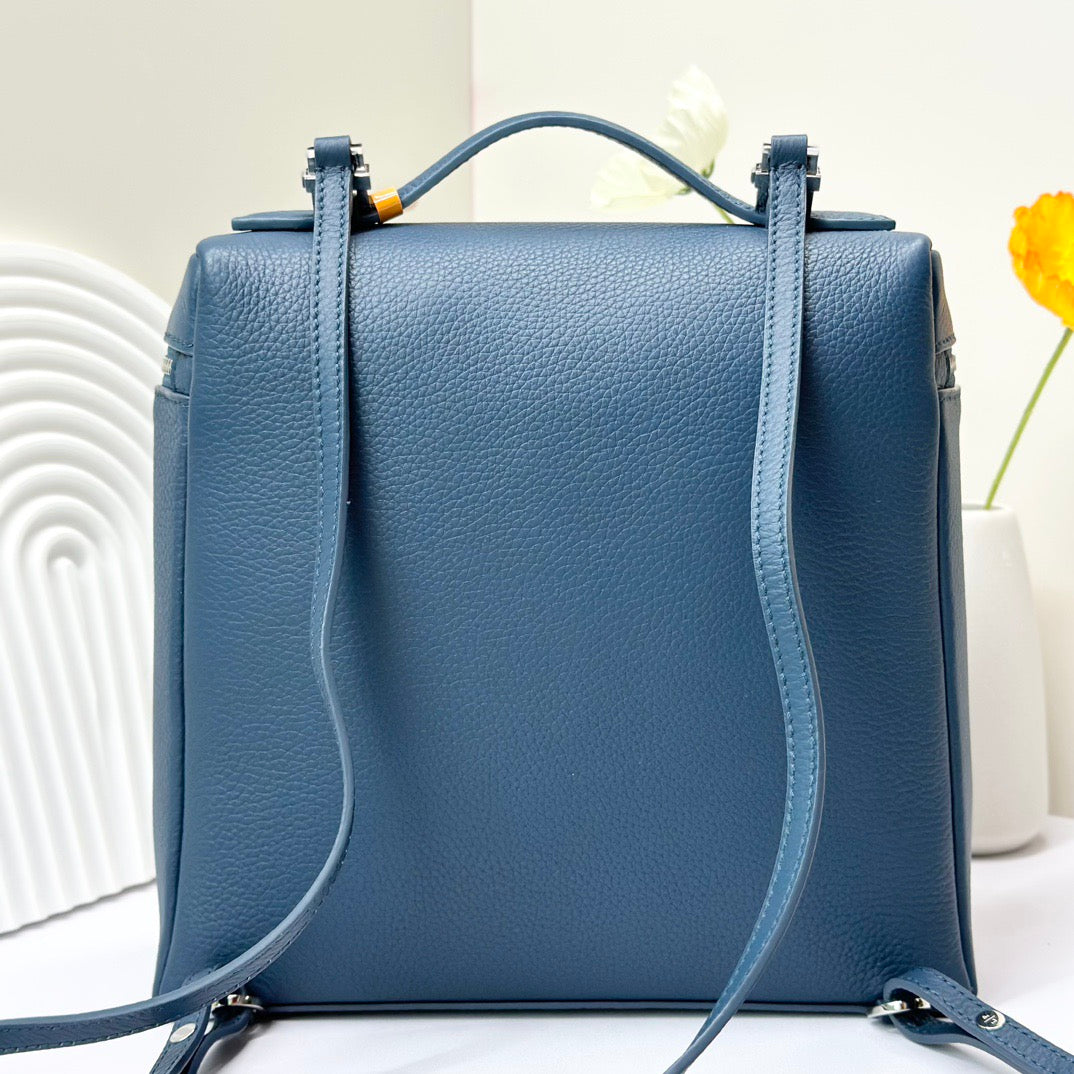 Off-white, Light sky blue and Blue Bag