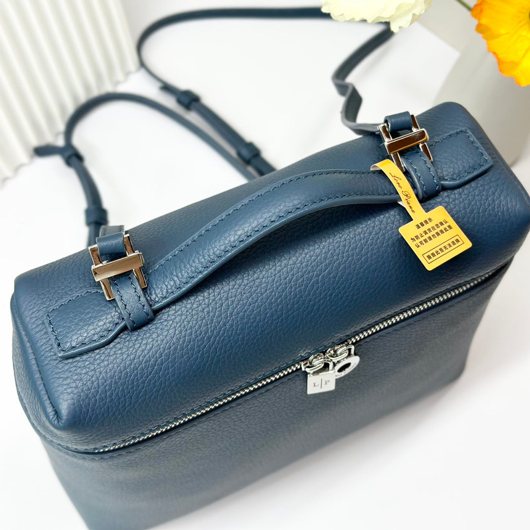 Off-white, Light sky blue and Blue Bag