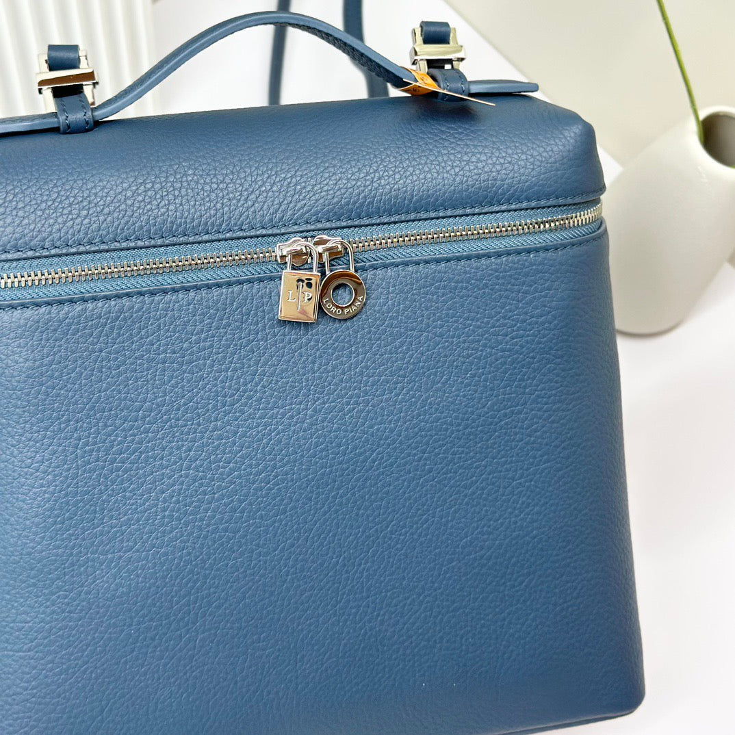 Off-white, Light sky blue and Blue Bag