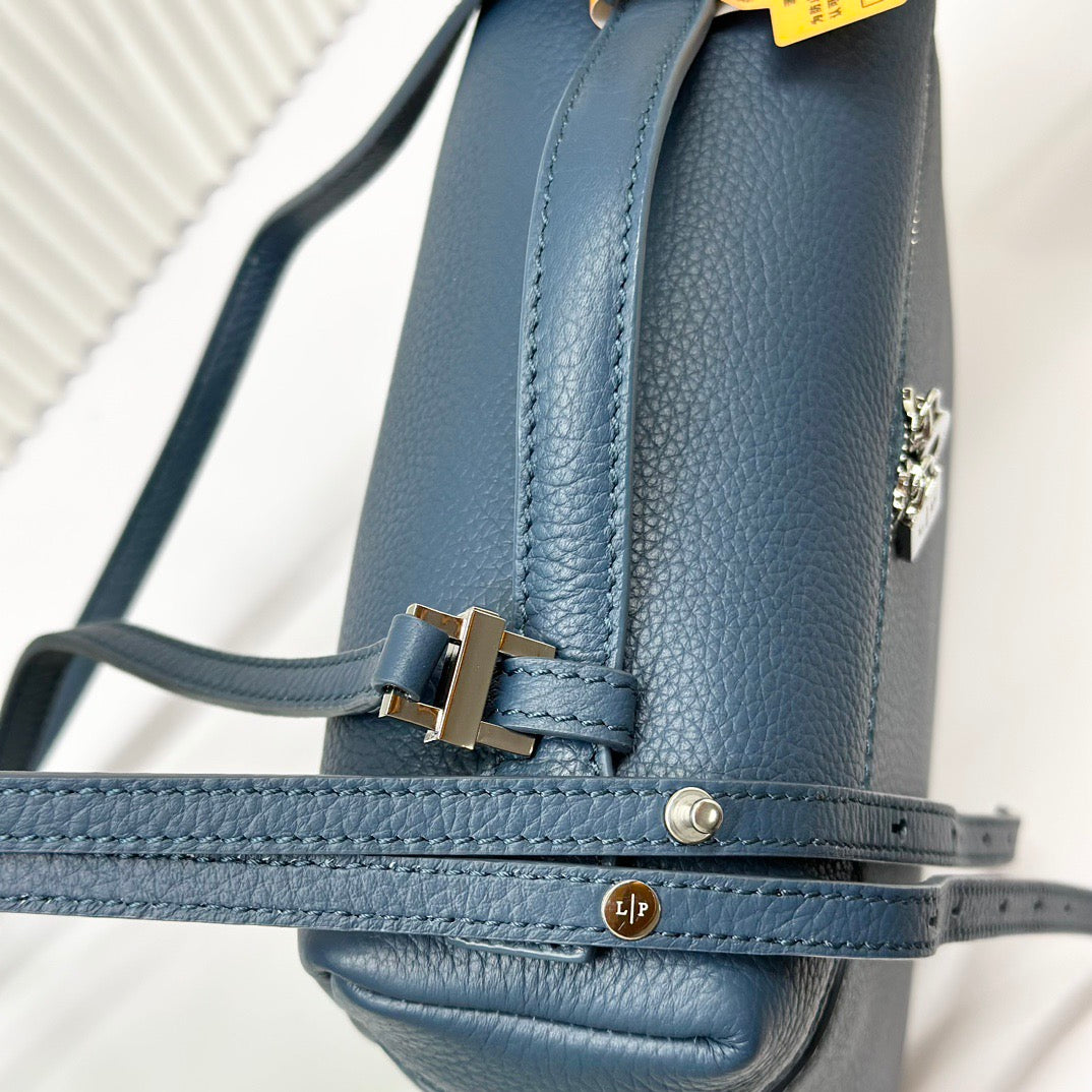 Off-white, Light sky blue and Blue Bag