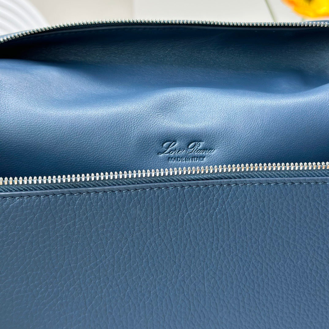 Off-white, Light sky blue and Blue Bag