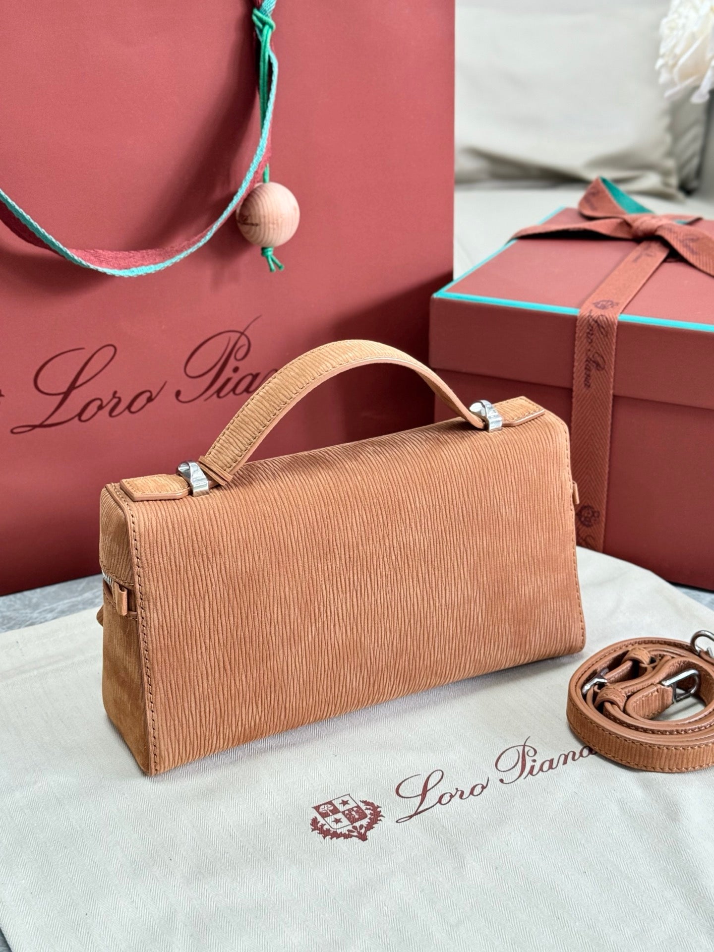 Tan and Dark brown Bag
