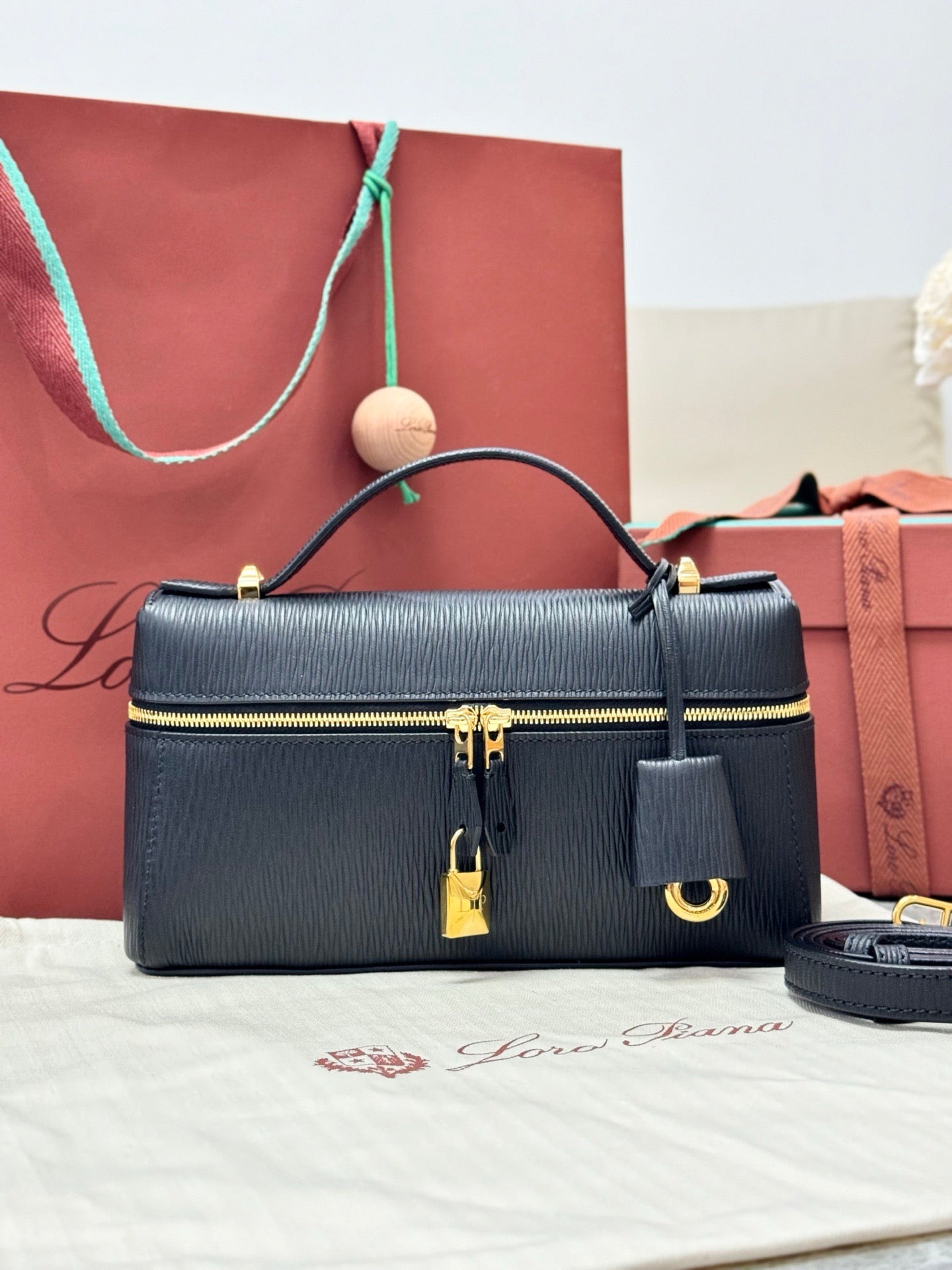 Cream, Beige and Black Bag