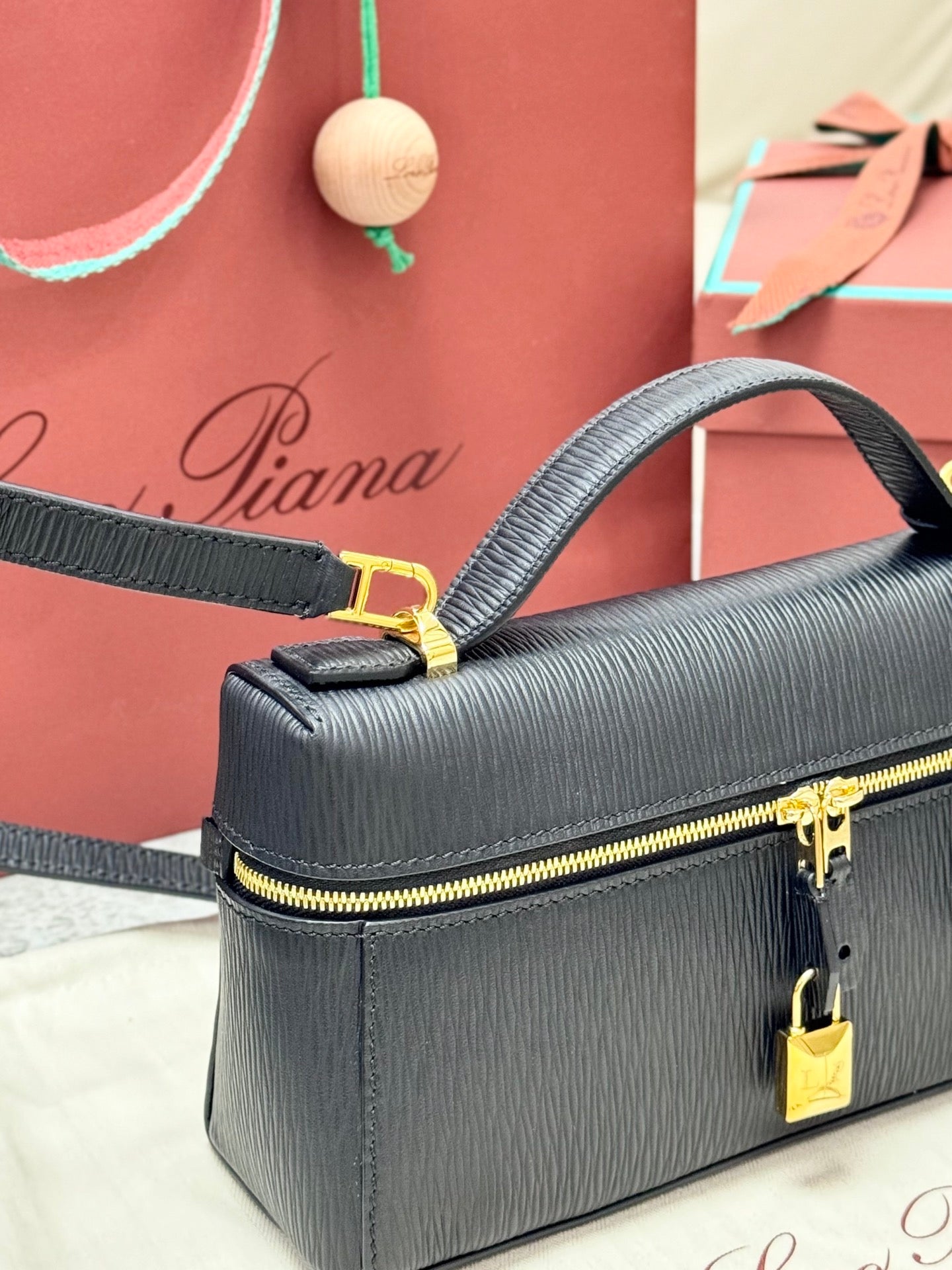 Cream, Beige and Black Bag