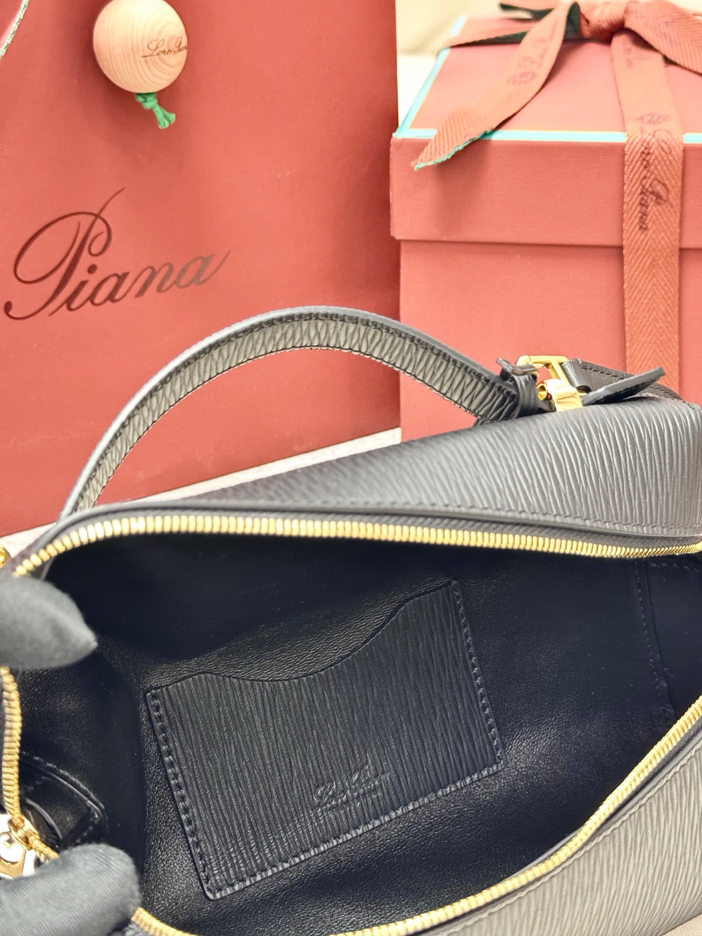 Cream, Beige and Black Bag