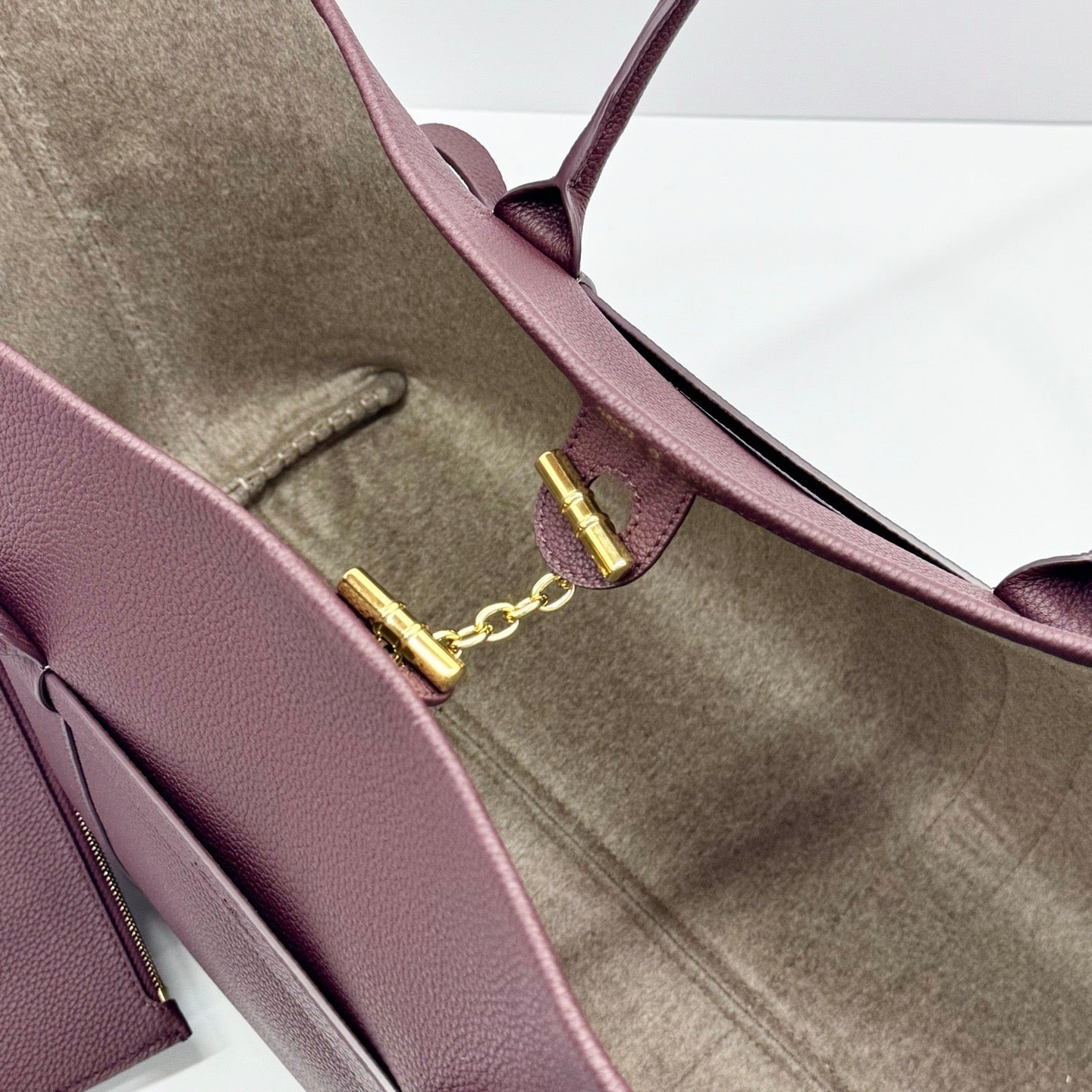 Taupe, Black and Burgundy Bag