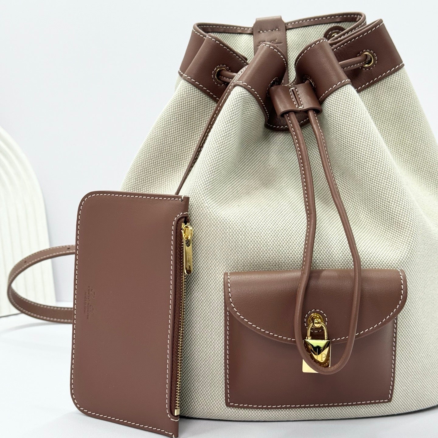 Grey brown Bag