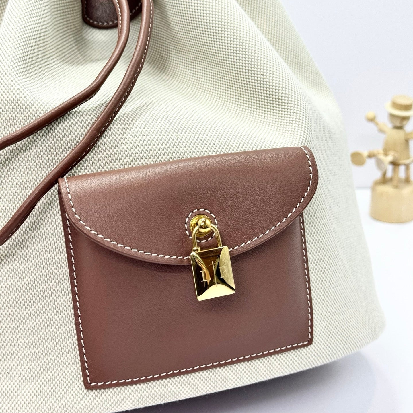 Grey brown Bag