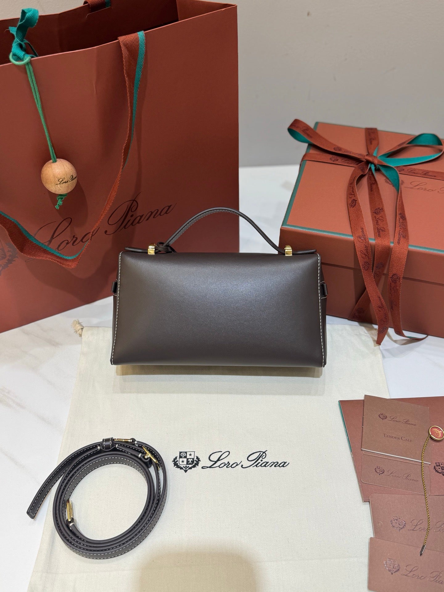 Brown and Black Bag