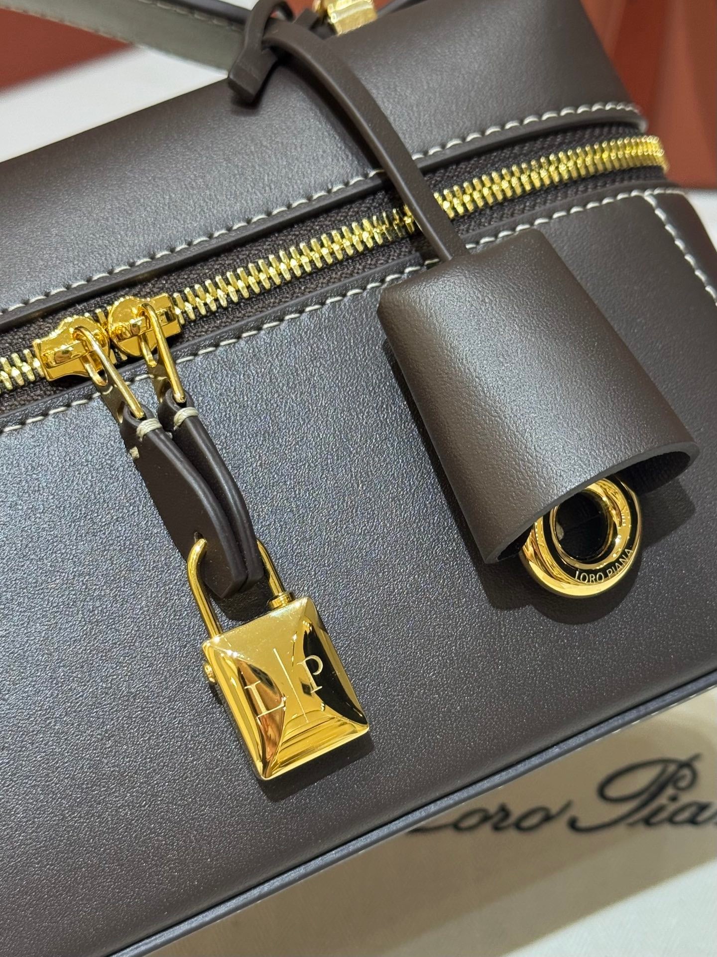 Brown and Black Bag