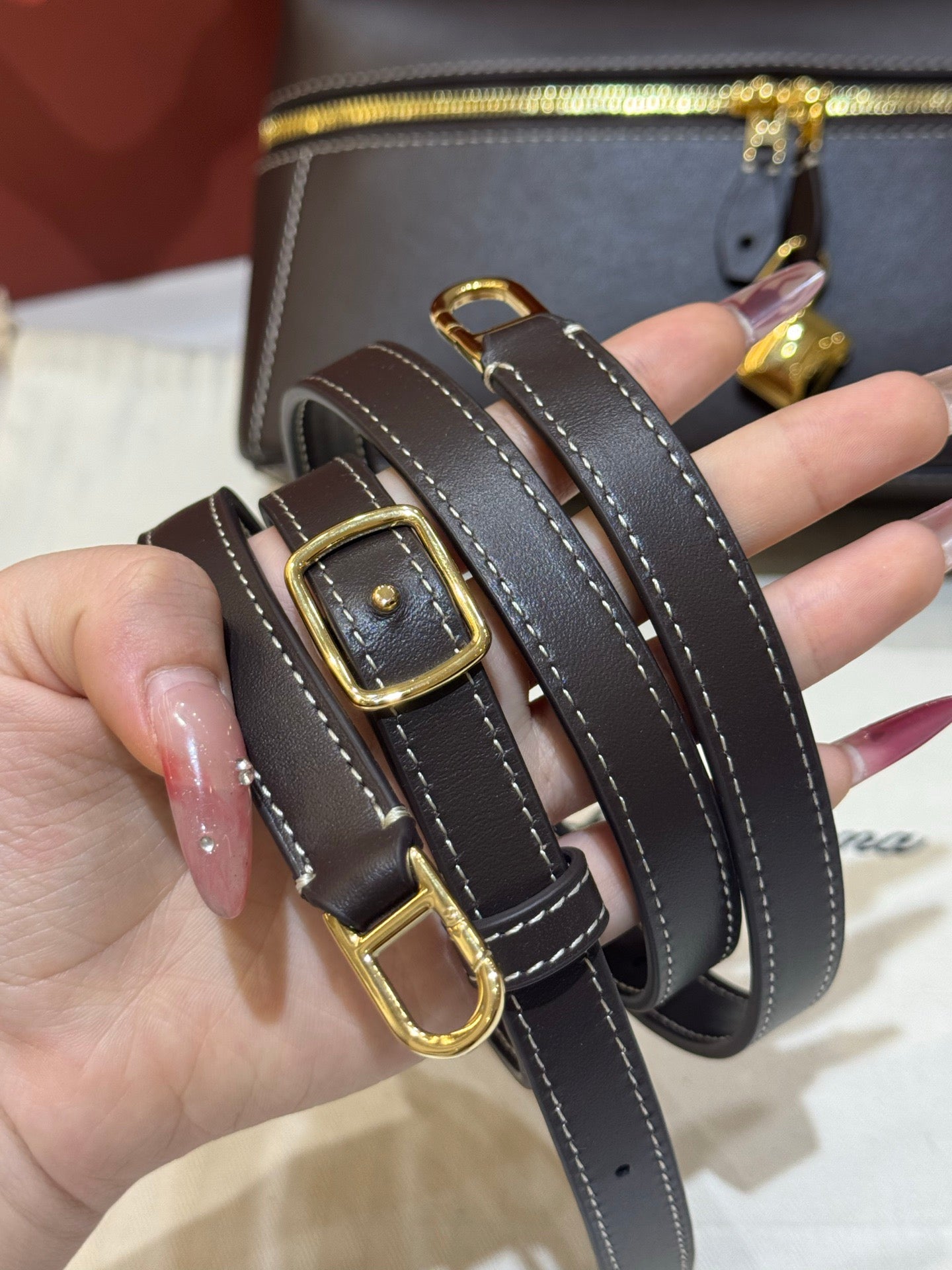 Brown and Black Bag