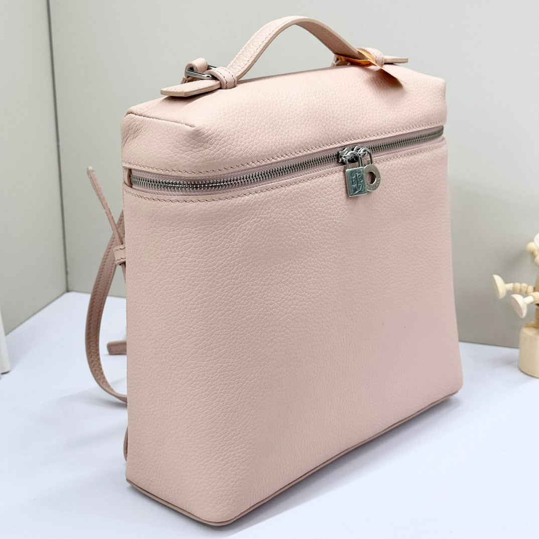Taupe, Red and Light pink Bag
