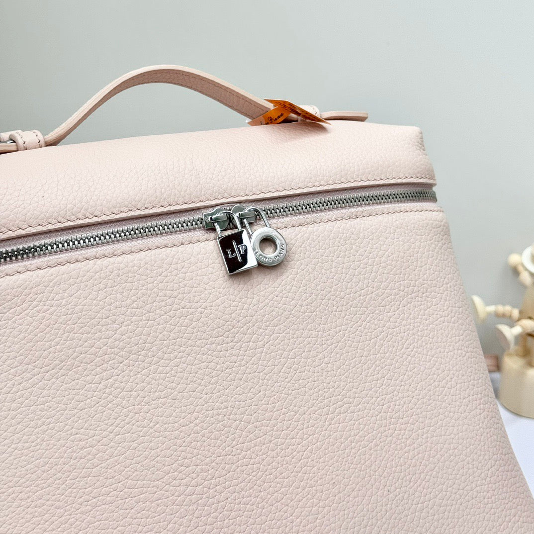Taupe, Red and Light pink Bag