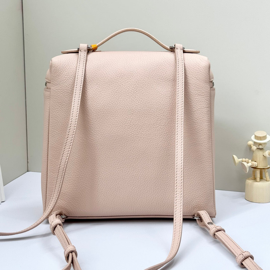 Taupe, Red and Light pink Bag