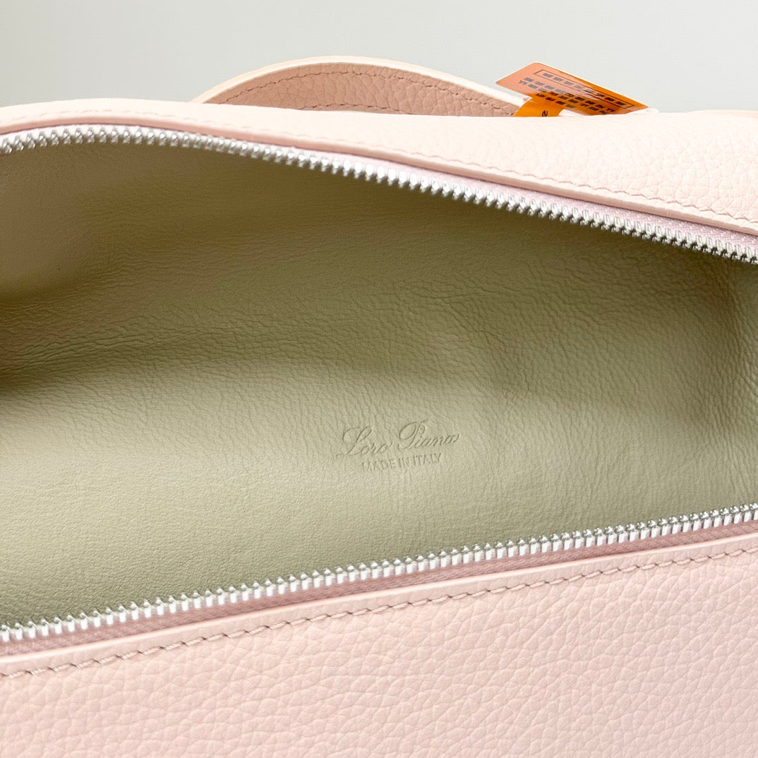 Taupe, Red and Light pink Bag